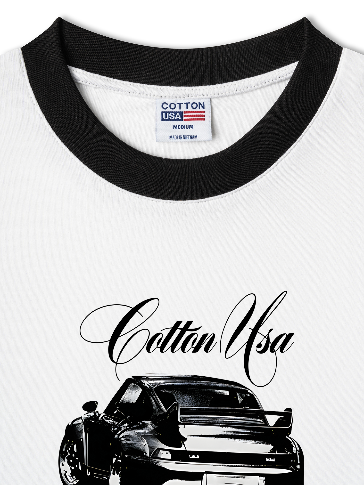 Áo Thun Ringer Relaxed Fit Classic Car  Vintage Car