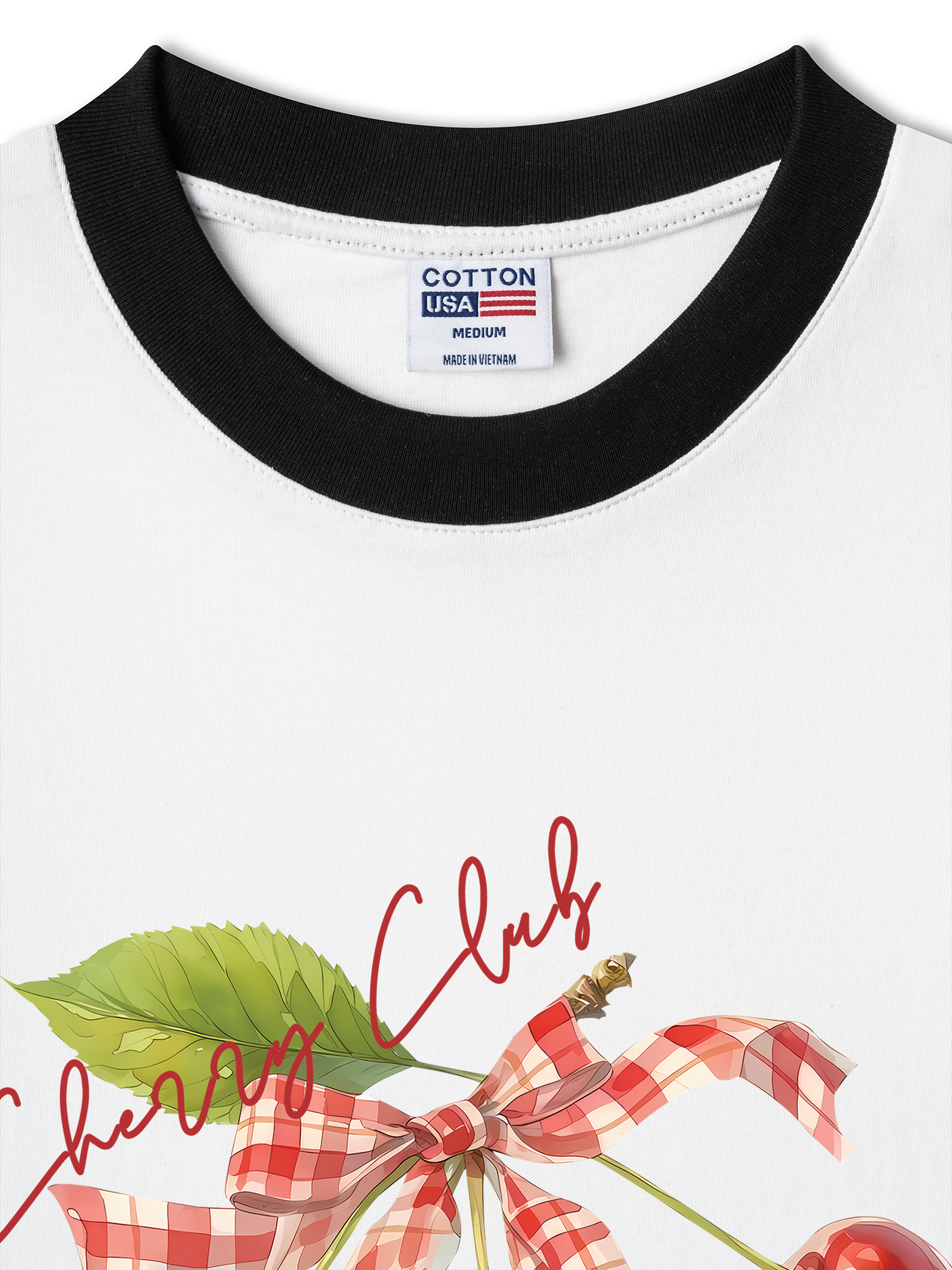 Áo Thun Ringer Relaxed Fit Cherry Red Cherry Club