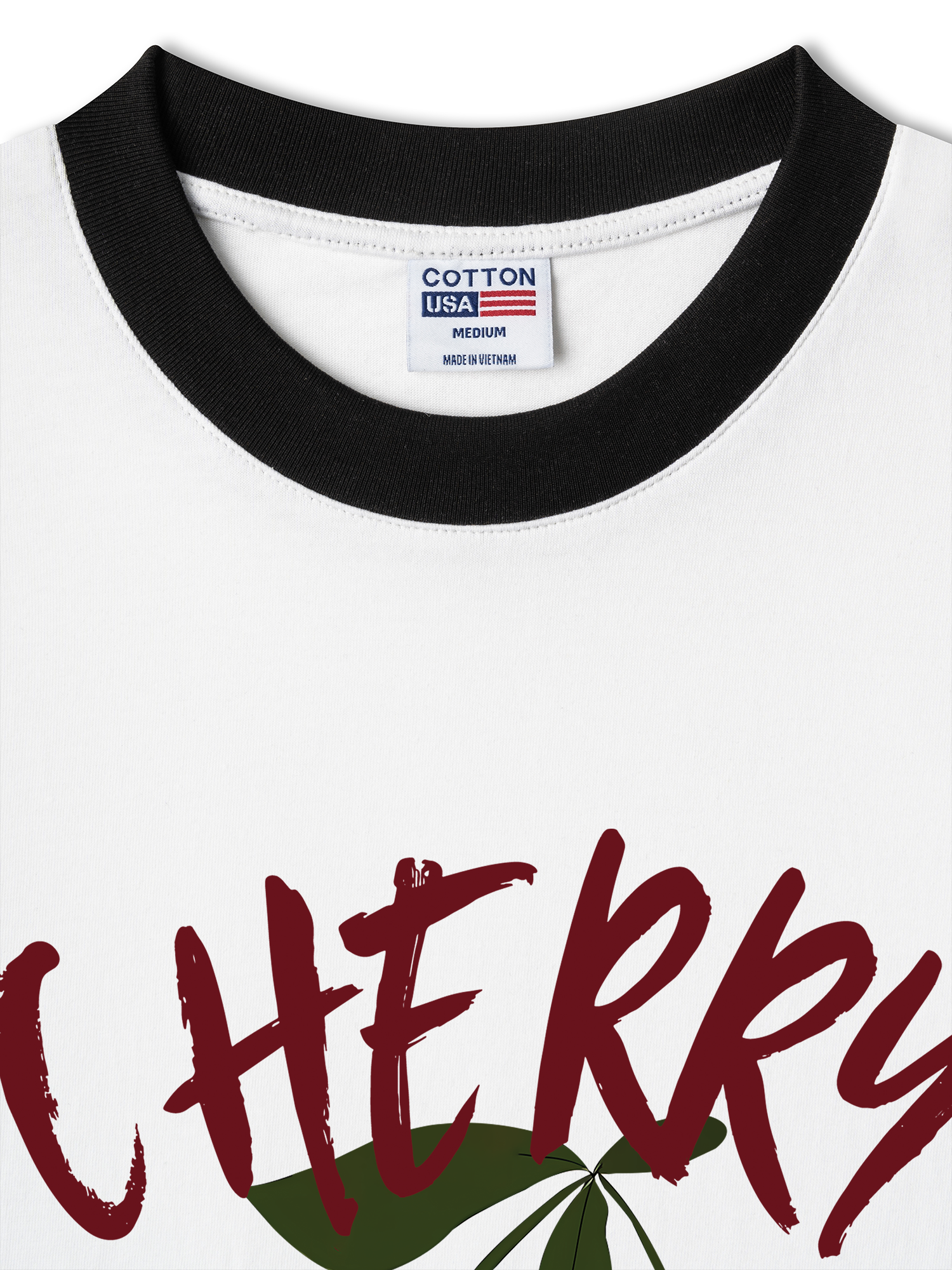 Áo Thun Ringer Relaxed Fit Cherry Cute