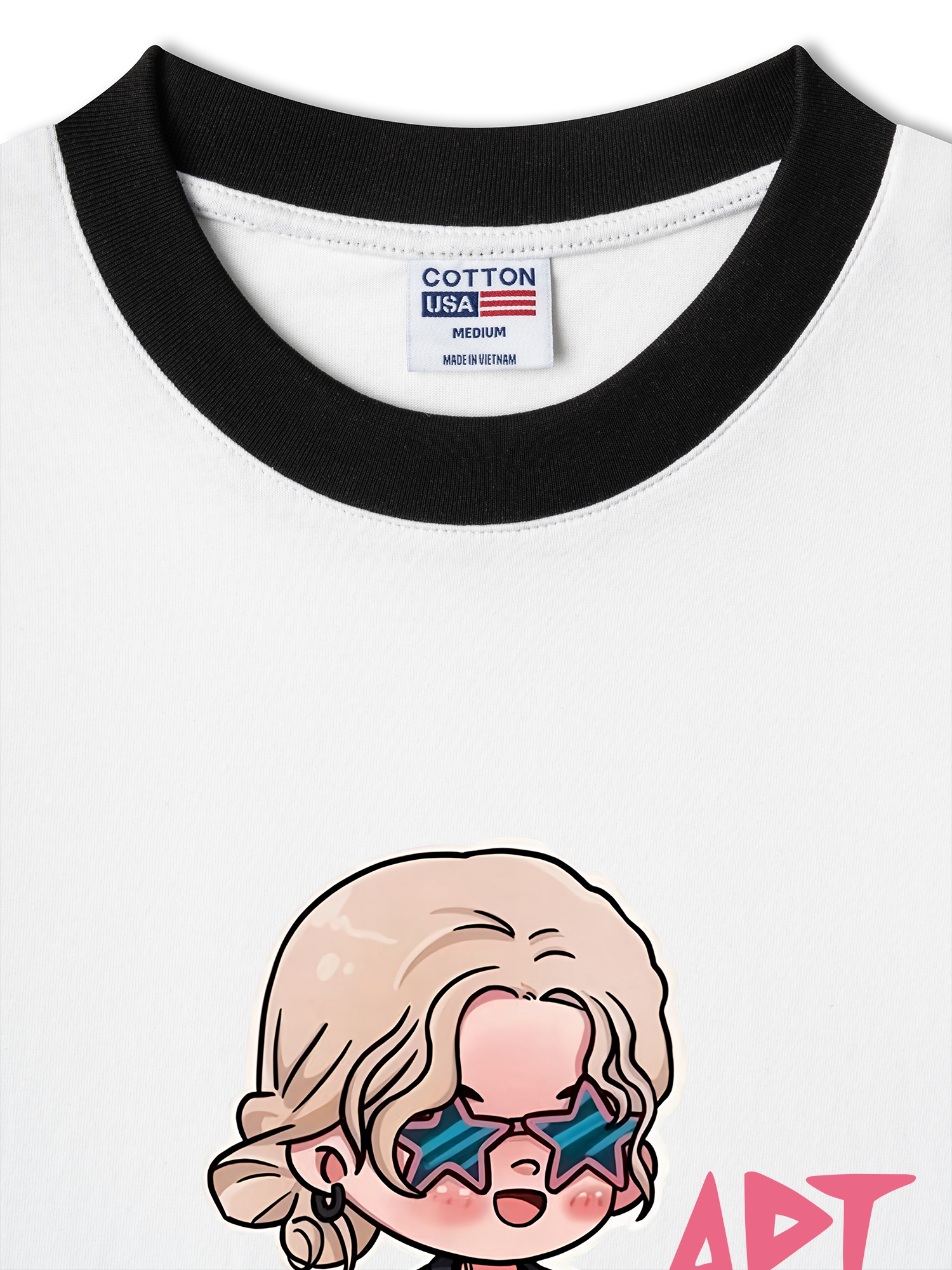 Áo Thun Ringer Relaxed Fit BlackPink Roise APT