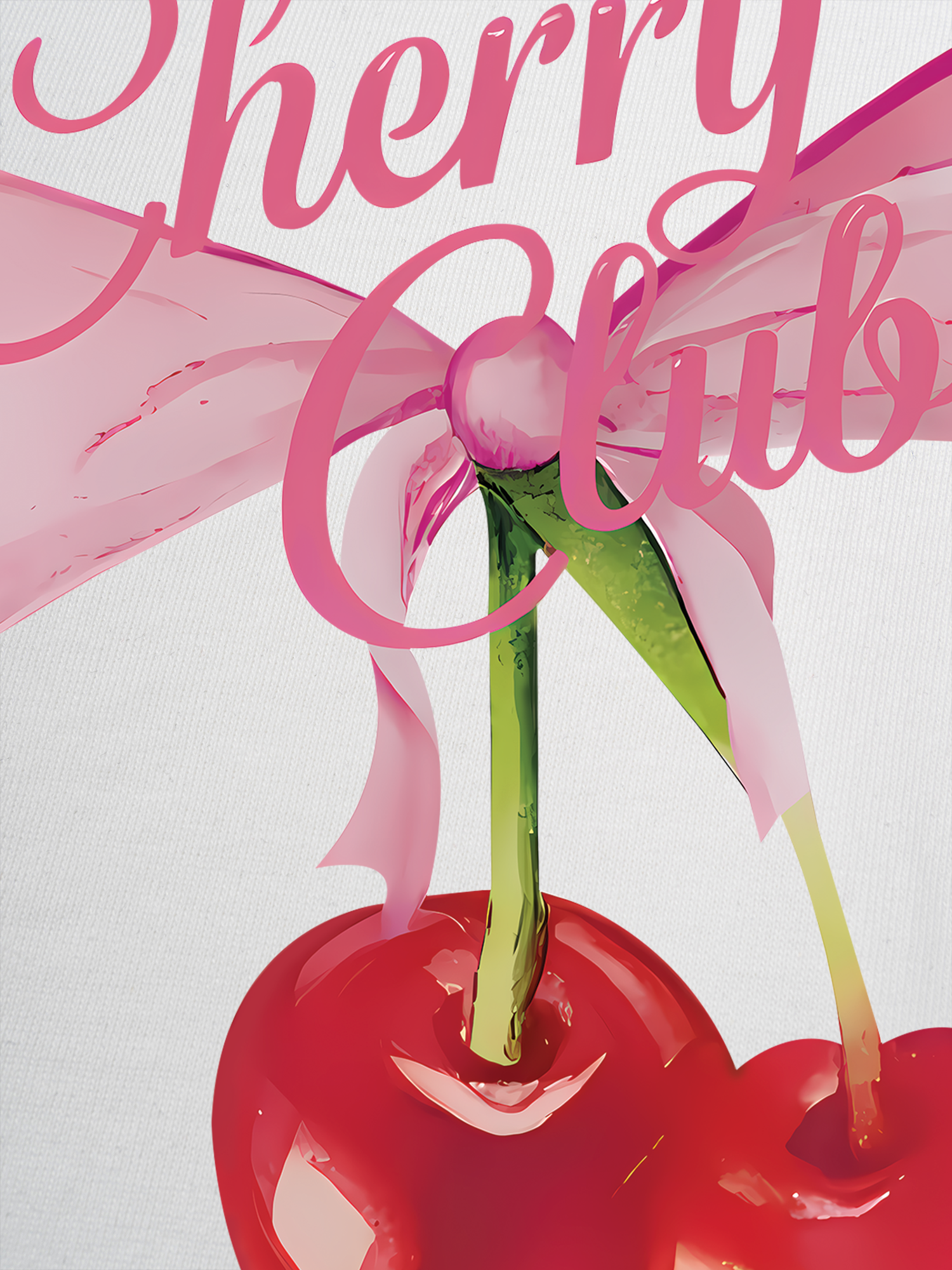 Áo Thun Ringer Relaxed Fit Cherry Club Coquette