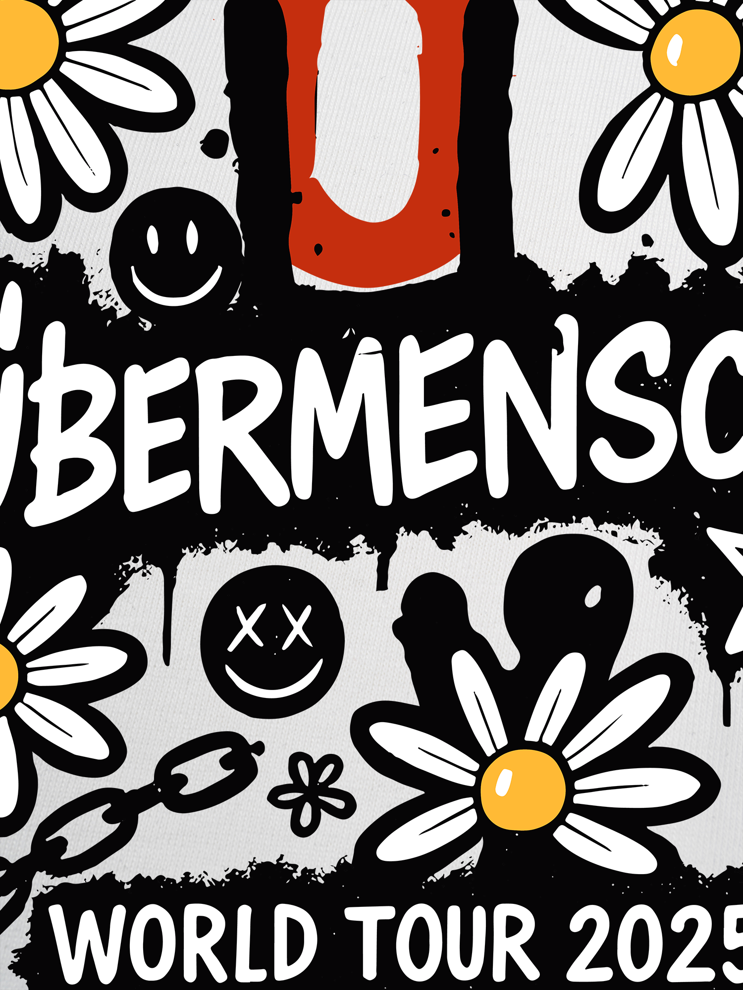 Áo Thun Ringer Relaxed Fit GD World Tour 2025