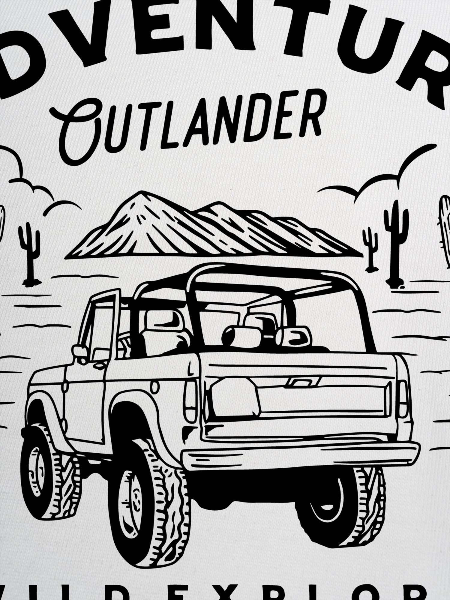 Áo Thun Ringer Relaxed Fit Adventure Cutlander Wild Explored