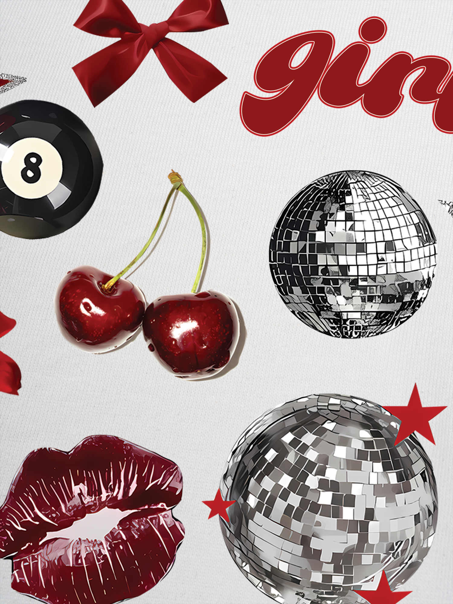 Áo Thun Ringer Relaxed Fit Cherry Girls