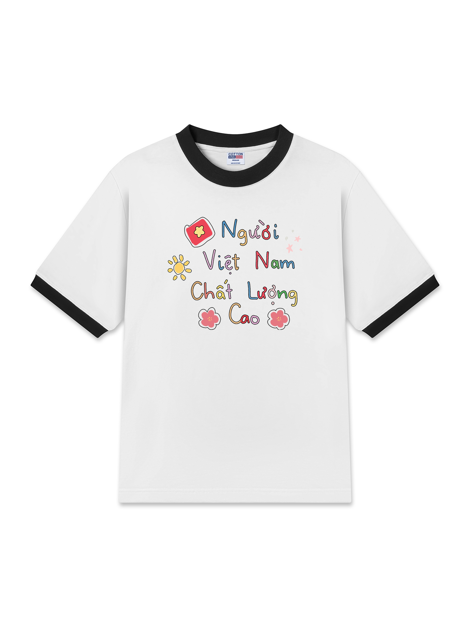 Áo Thun Ringer Relaxed Fit Người Việt Nam Chất Lượng Cao
