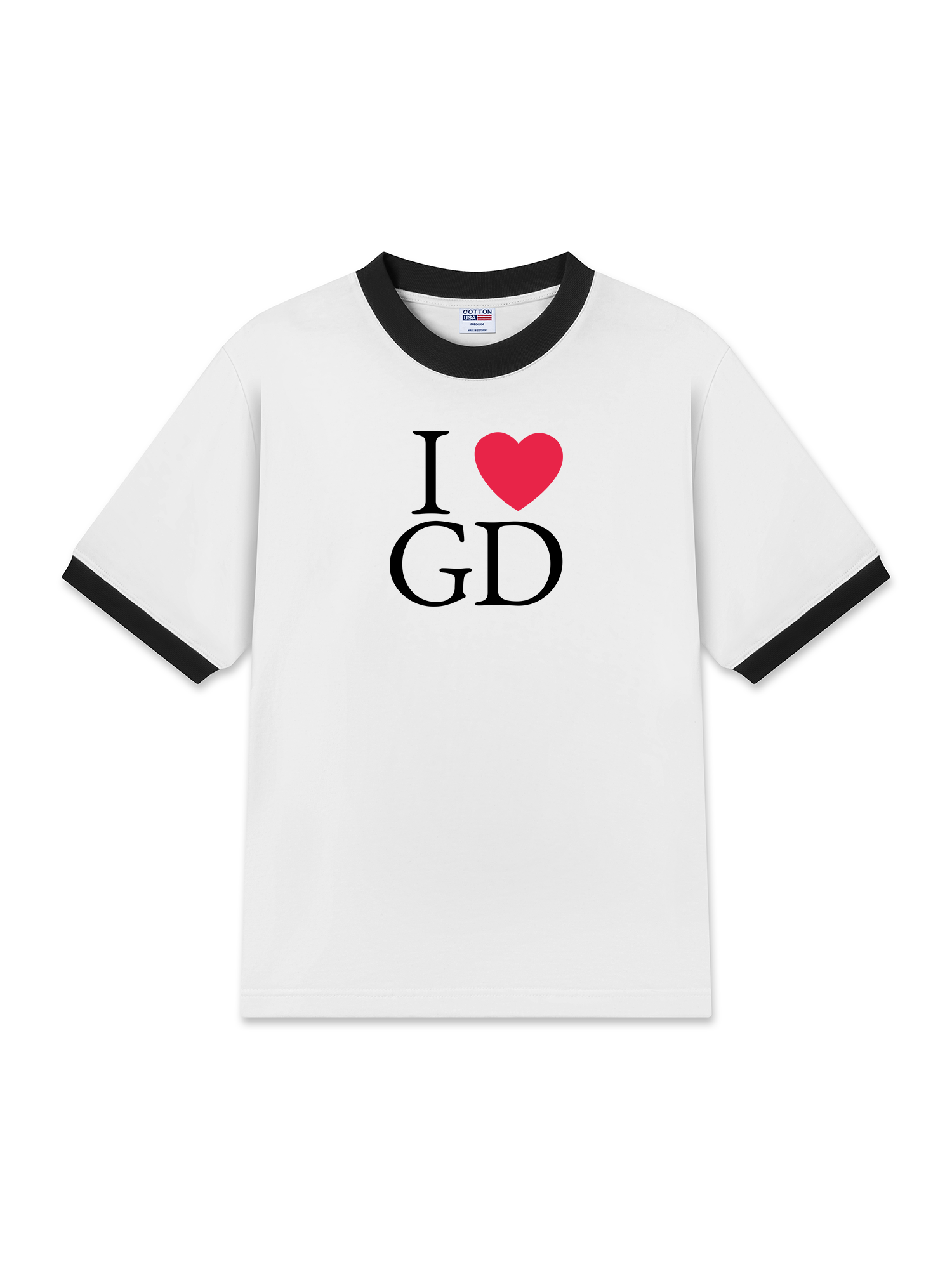 Áo Thun Ringer Relaxed Fit I Love GD