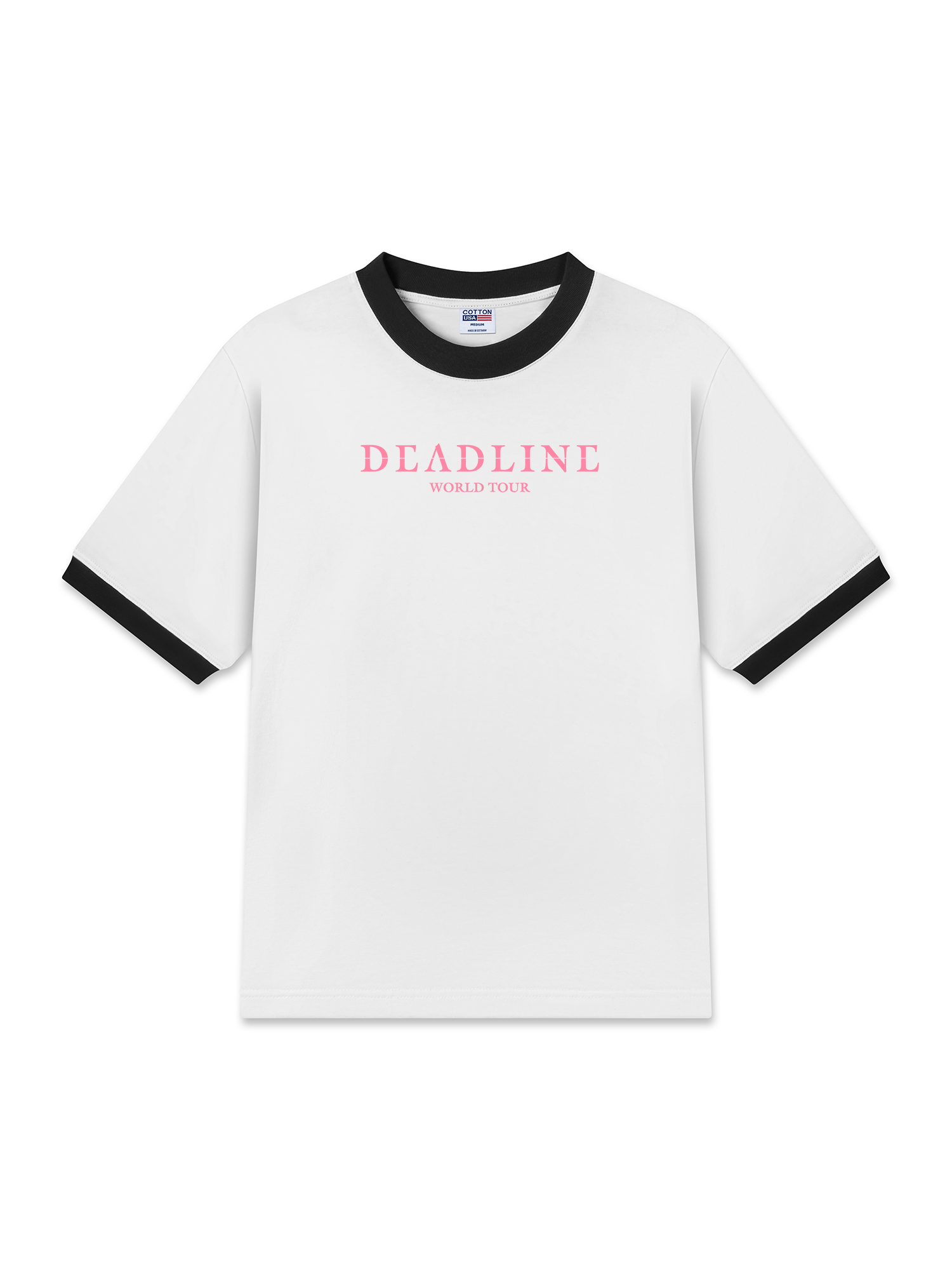 Áo Thun Ringer Relaxed Fit Idols Dead Line World Tour