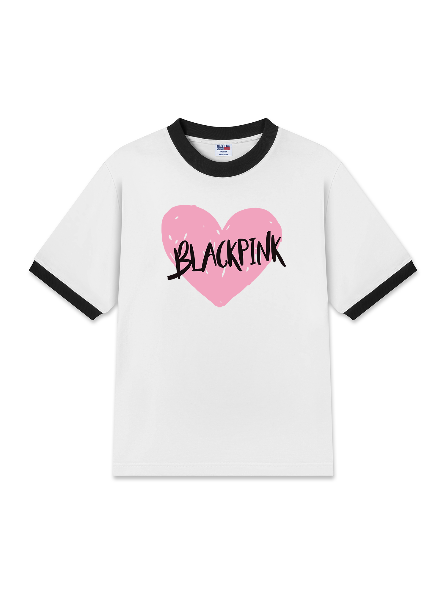 Áo Thun Ringer Relaxed Fit BlackPink