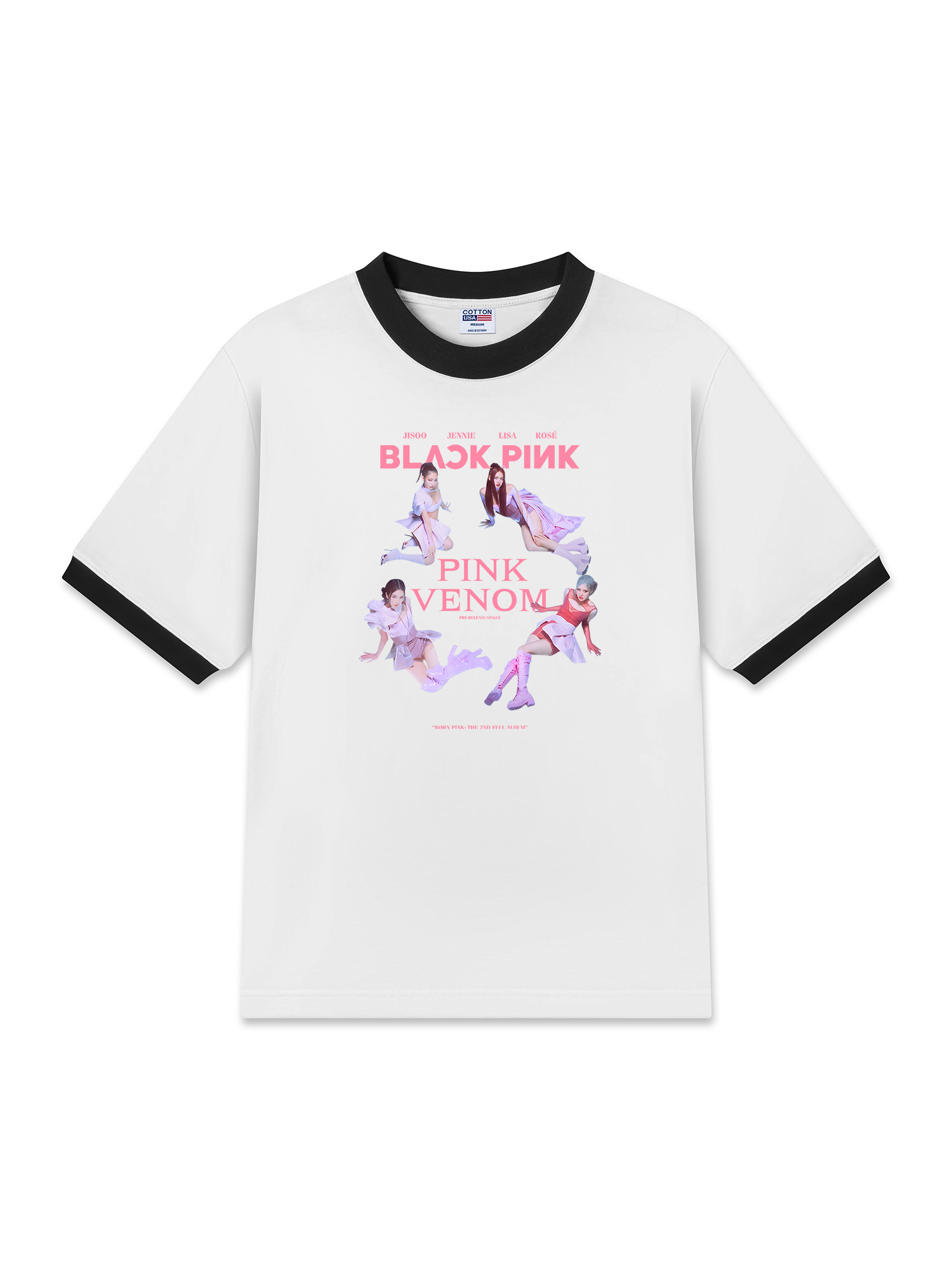 Áo Thun Ringer Relaxed Fit Idols Pink Venom