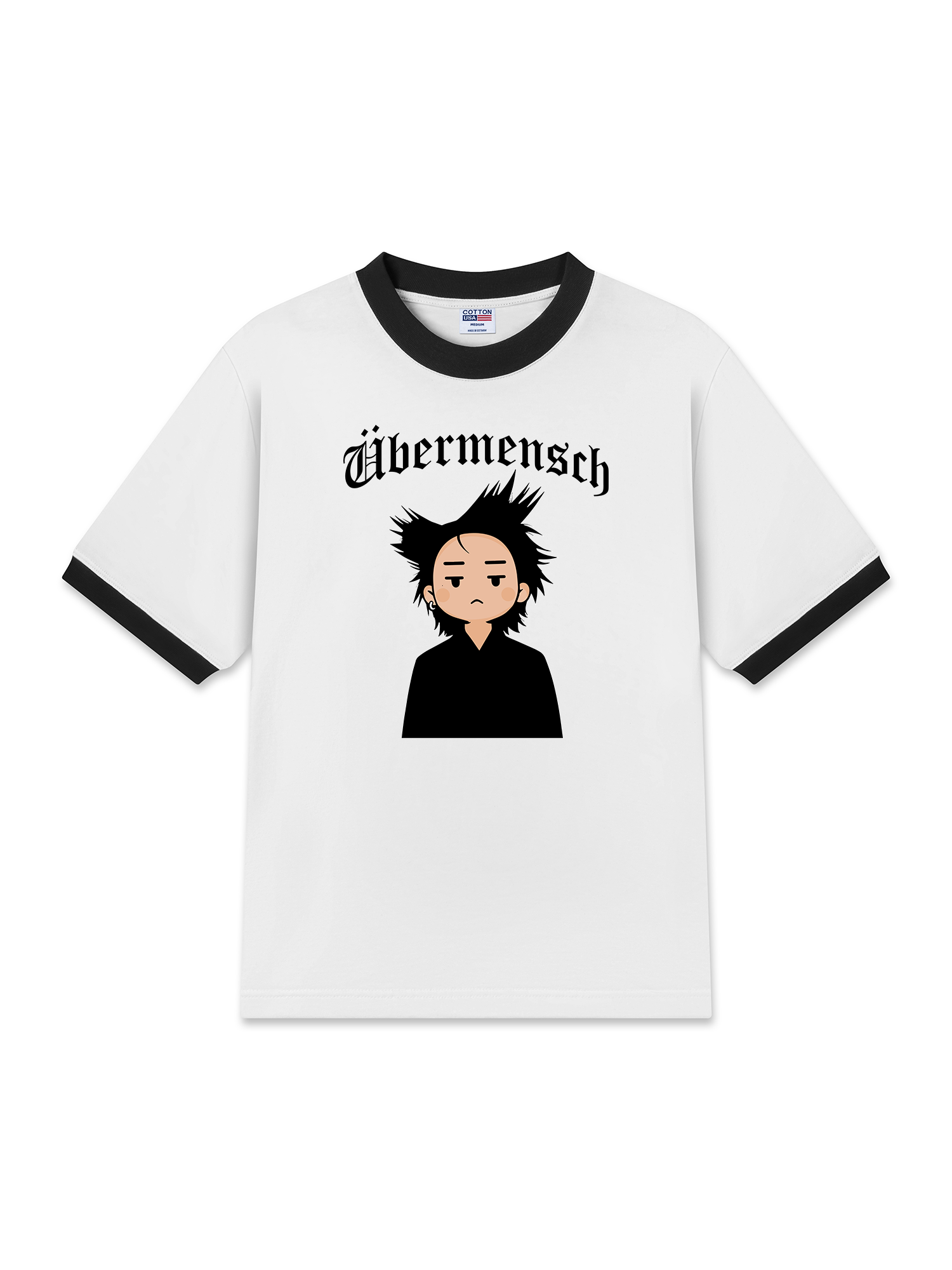 Áo Thun Ringer Relaxed Fit Cartoon GD Ubermensch
