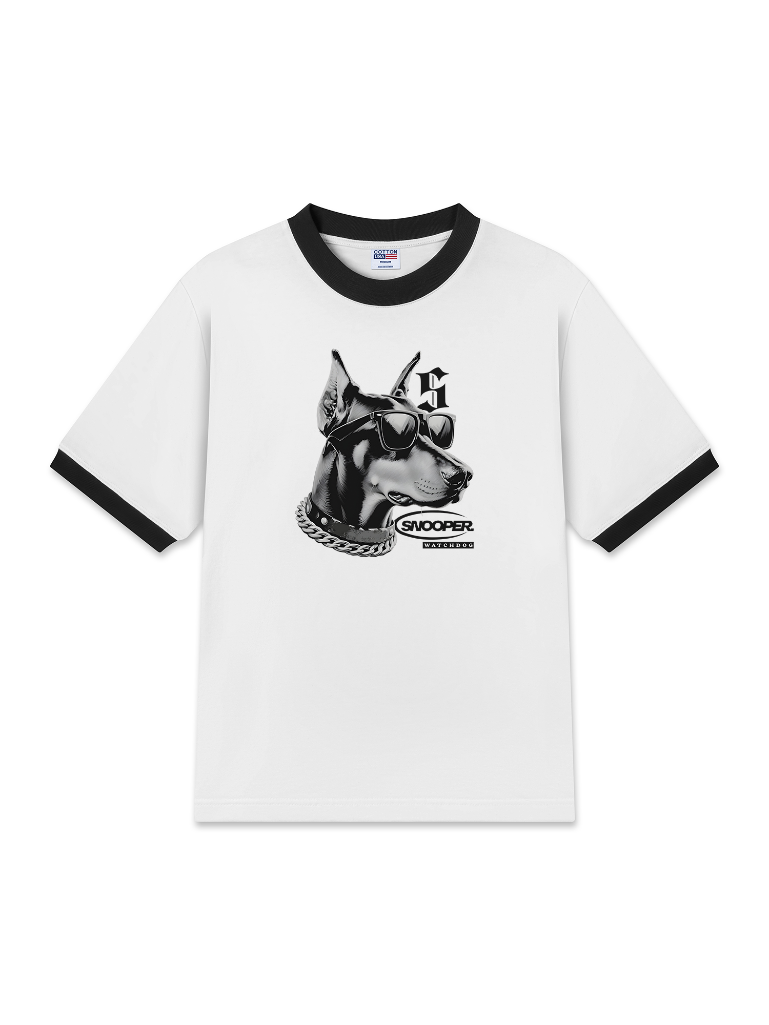 Áo Thun Ringer Relaxed Fit Rapper Funny Snoop Dog