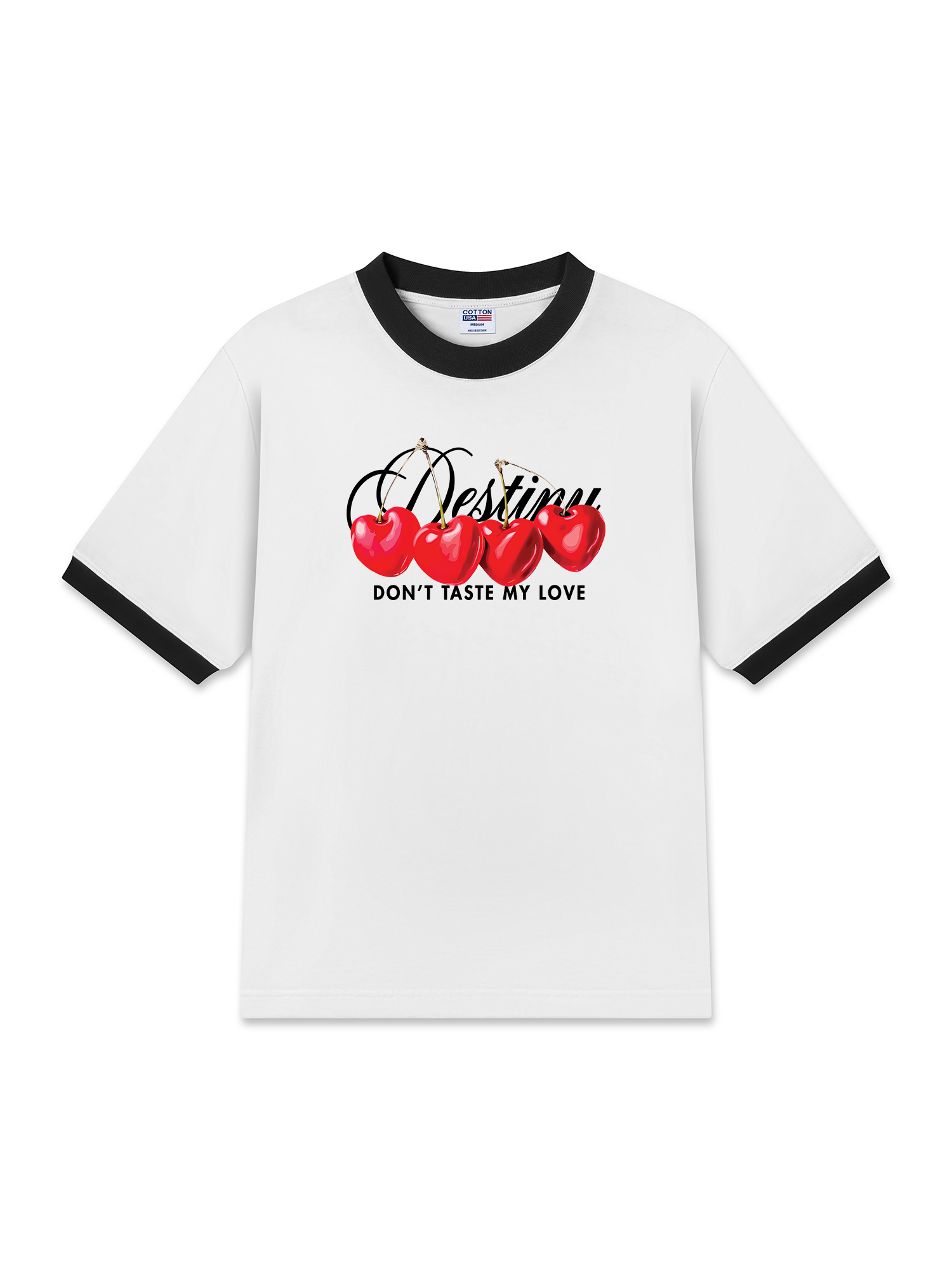 Áo Thun Ringer Relaxed Fit Cherry Destiny