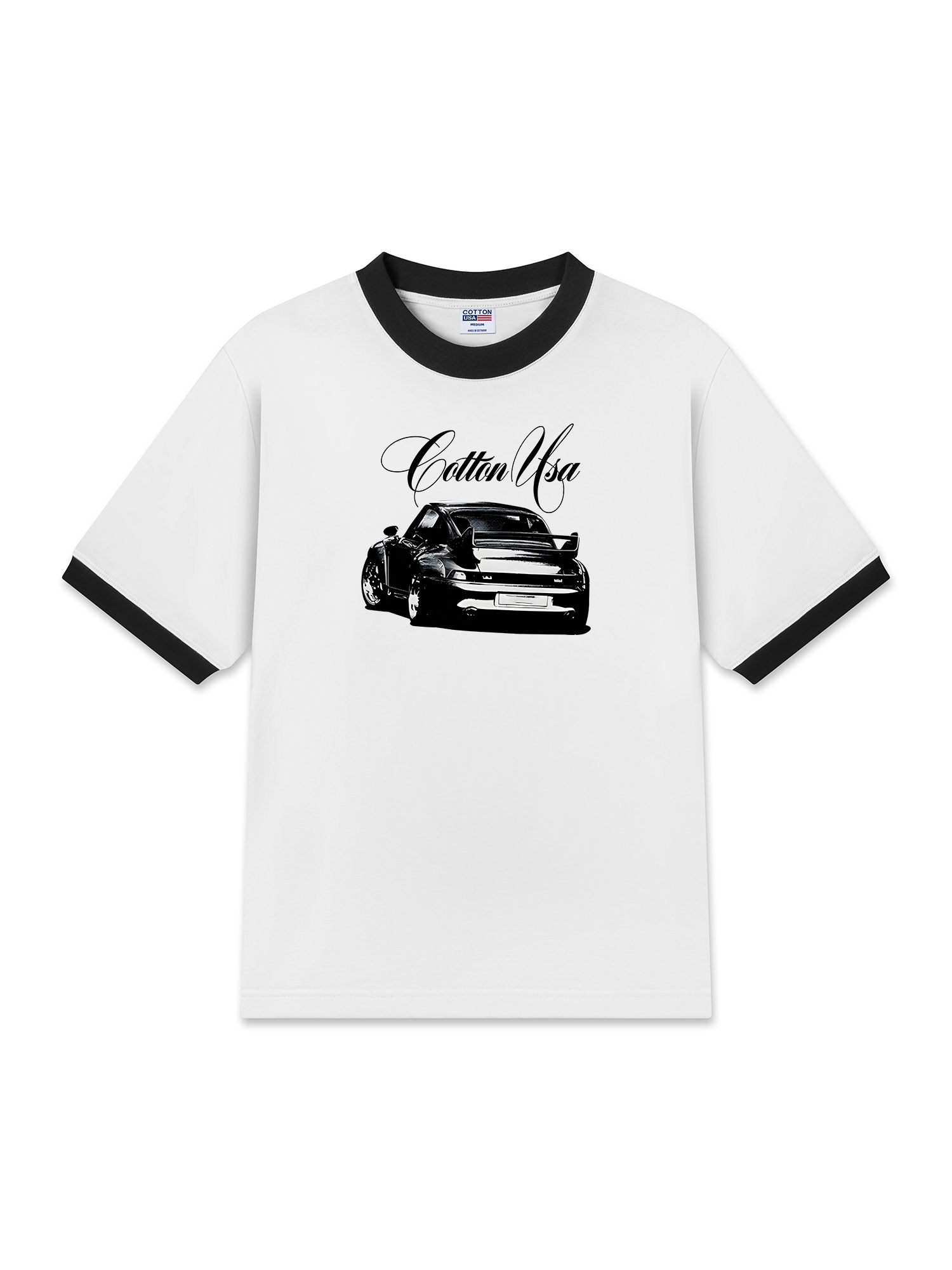 Áo Thun Ringer Relaxed Fit Classic Car  Vintage Car