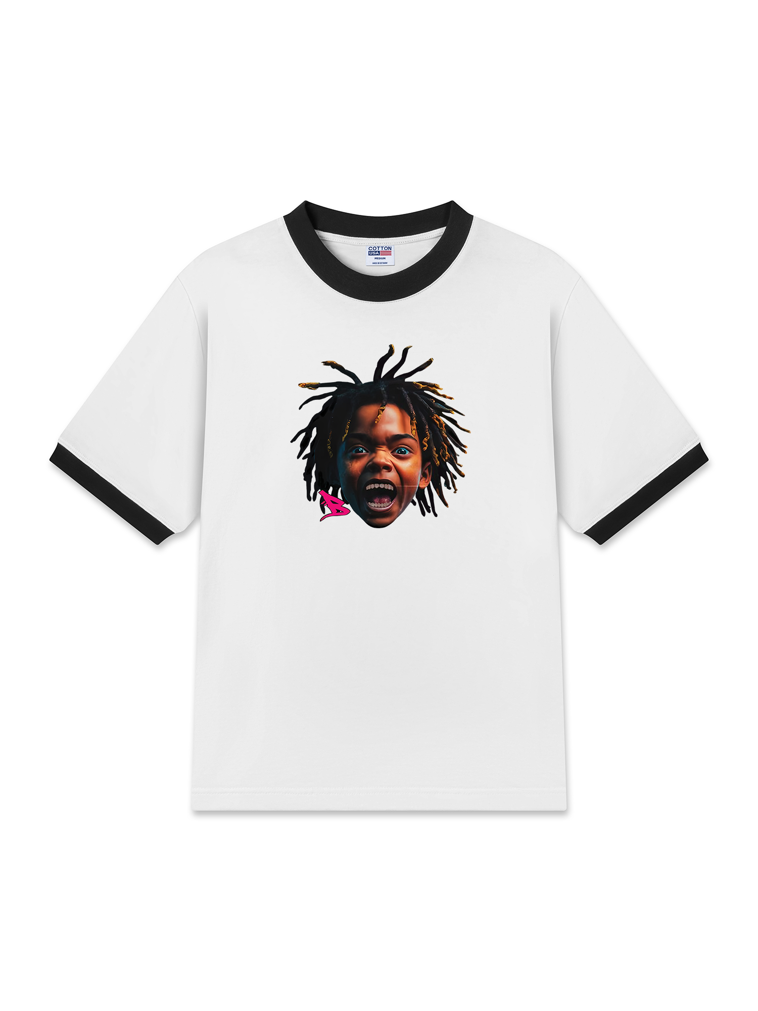 Áo Thun Ringer Relaxed Fit Rapper STAY RICH