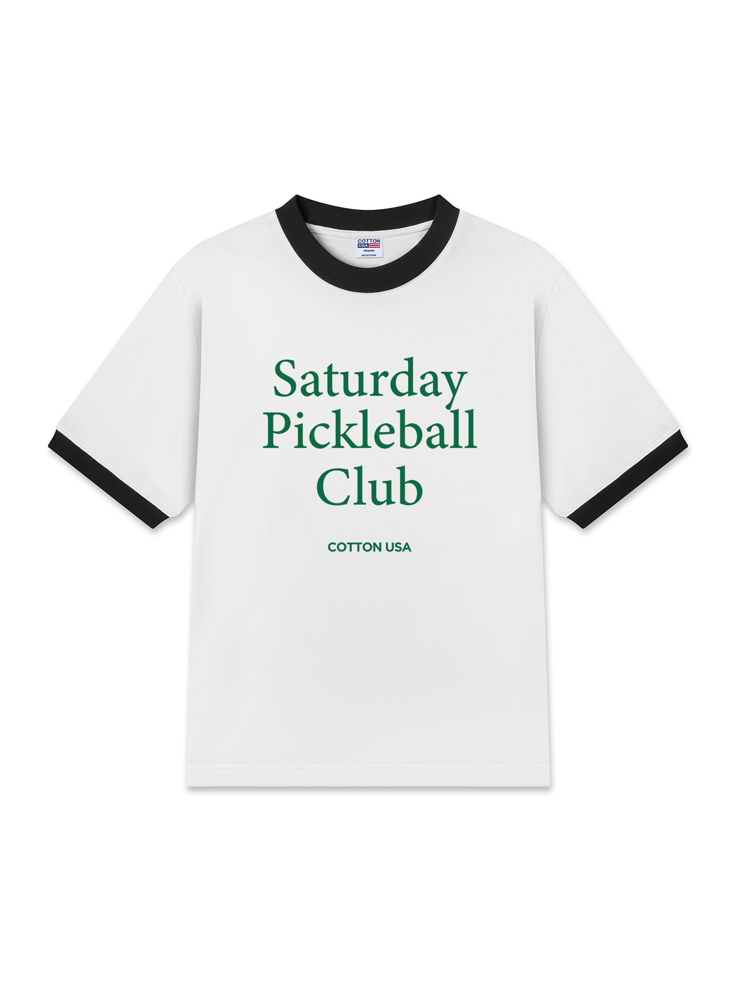 Áo Thun Ringer Relaxed Fit Saturday Pickleball Club