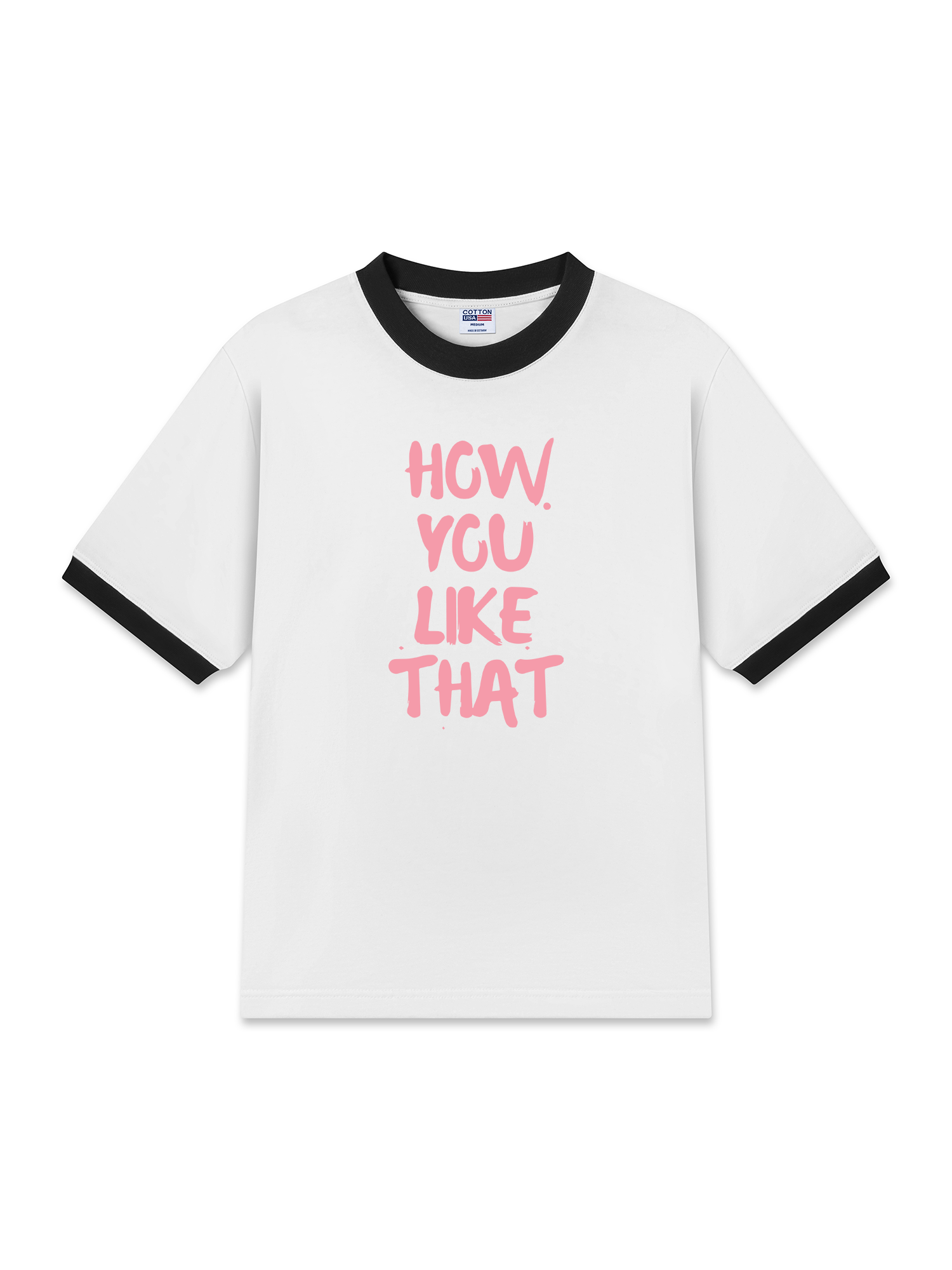 Áo Thun Ringer Relaxed Fit BlackPink How You Like That