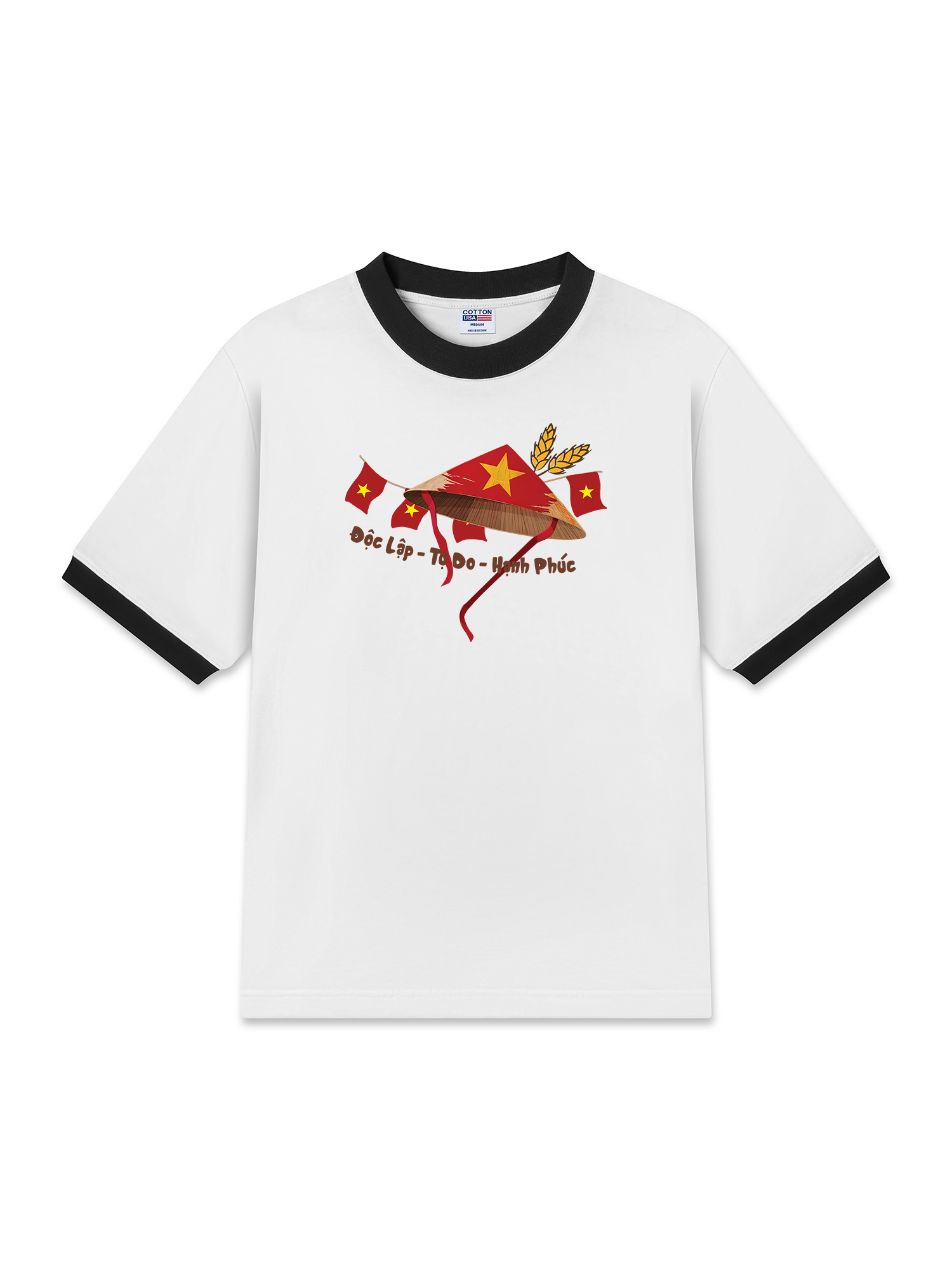 Áo Thun Ringer Relaxed Fit Tuyên Ngôn Độc Lập