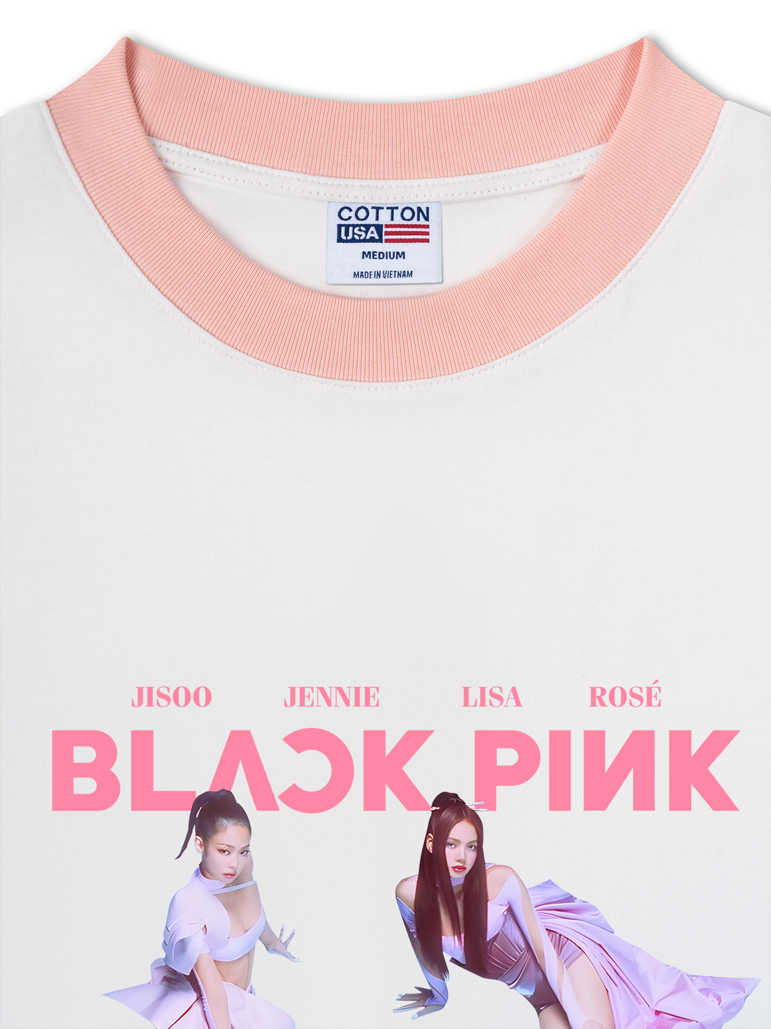 Áo Thun Ringer Relaxed Fit Idols Pink Venom