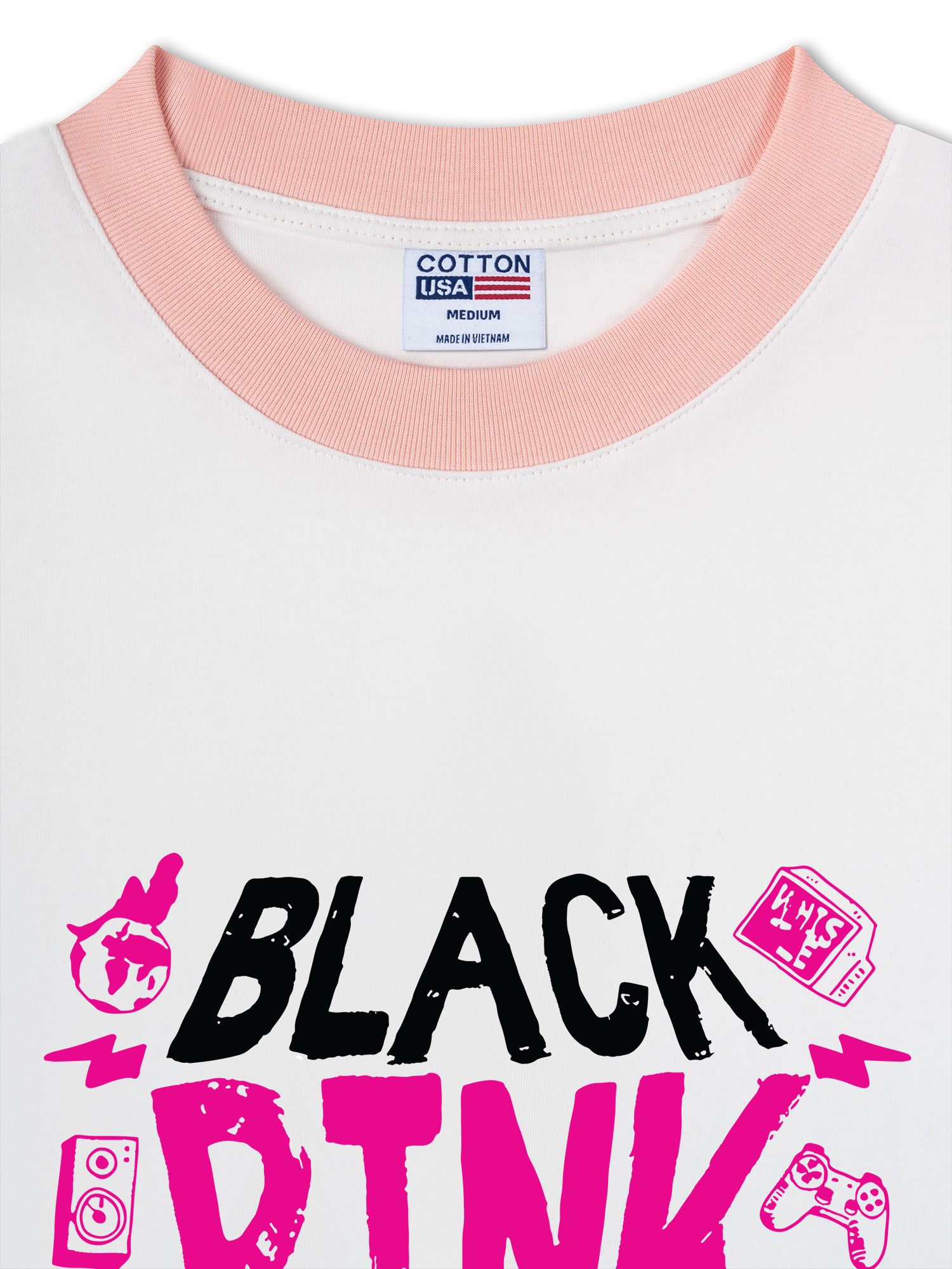 Áo Thun Ringer Relaxed Fit BlackPink In Your Area