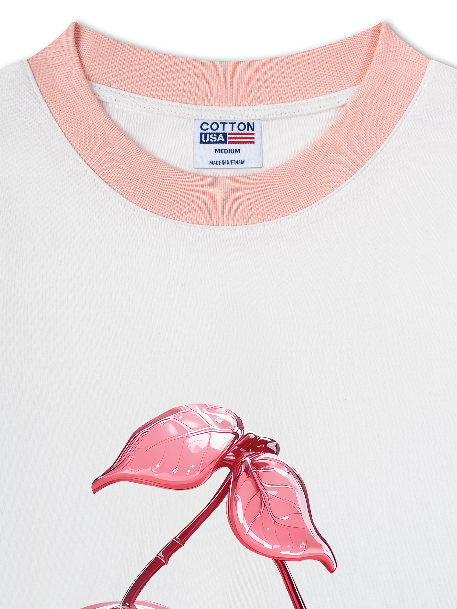 Áo Thun Ringer Relaxed Fit Cherry Skull