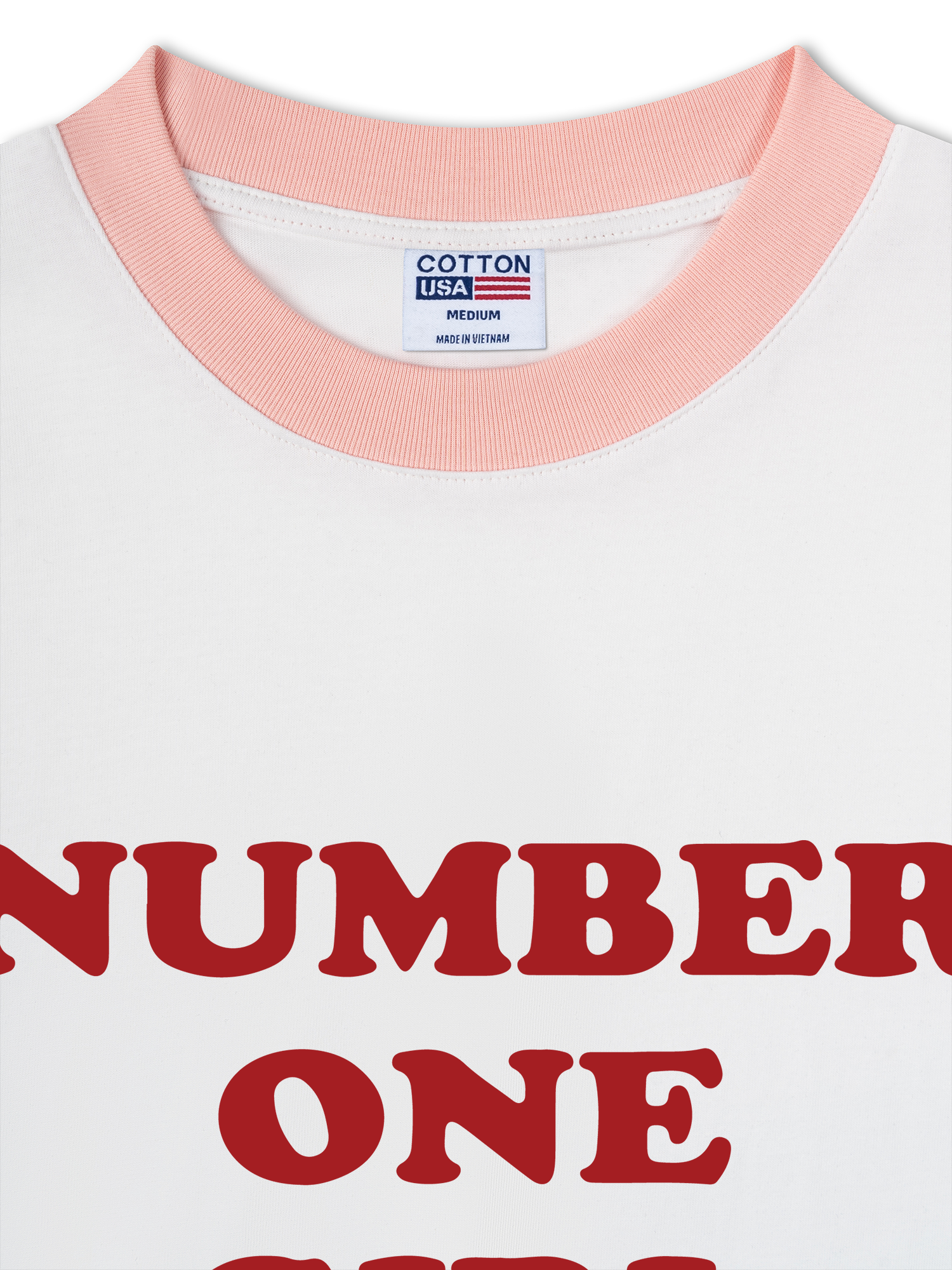 Áo Thun Ringer Relaxed Fit BlackPink Number One Girl