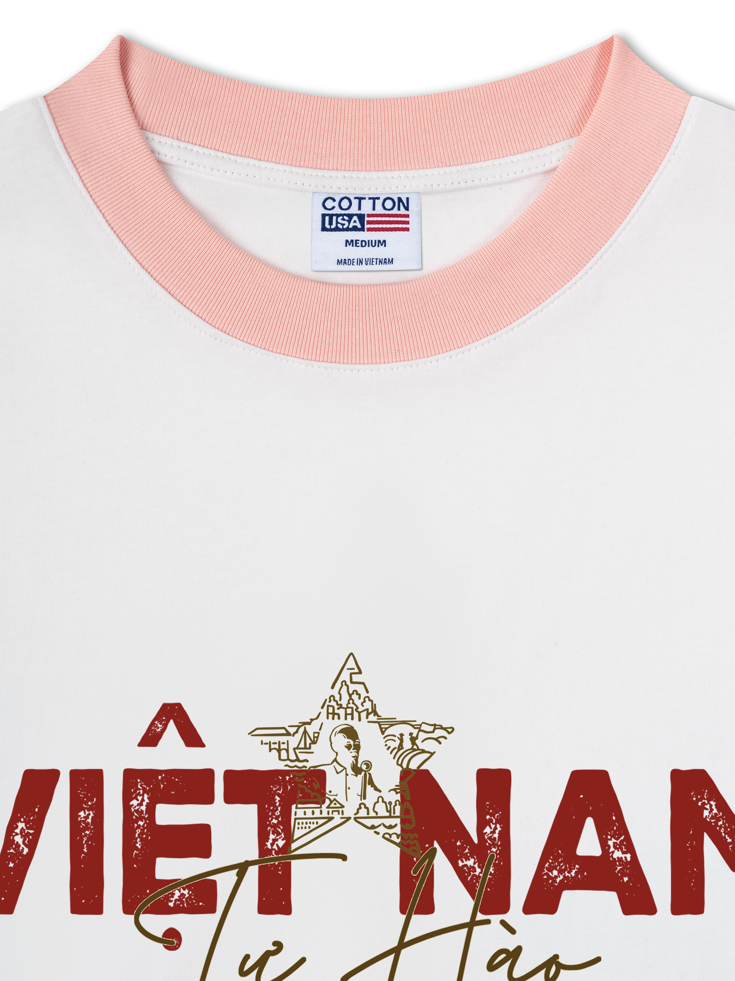 Áo Thun Ringer Relaxed Fit Việt Nam Tự Hào