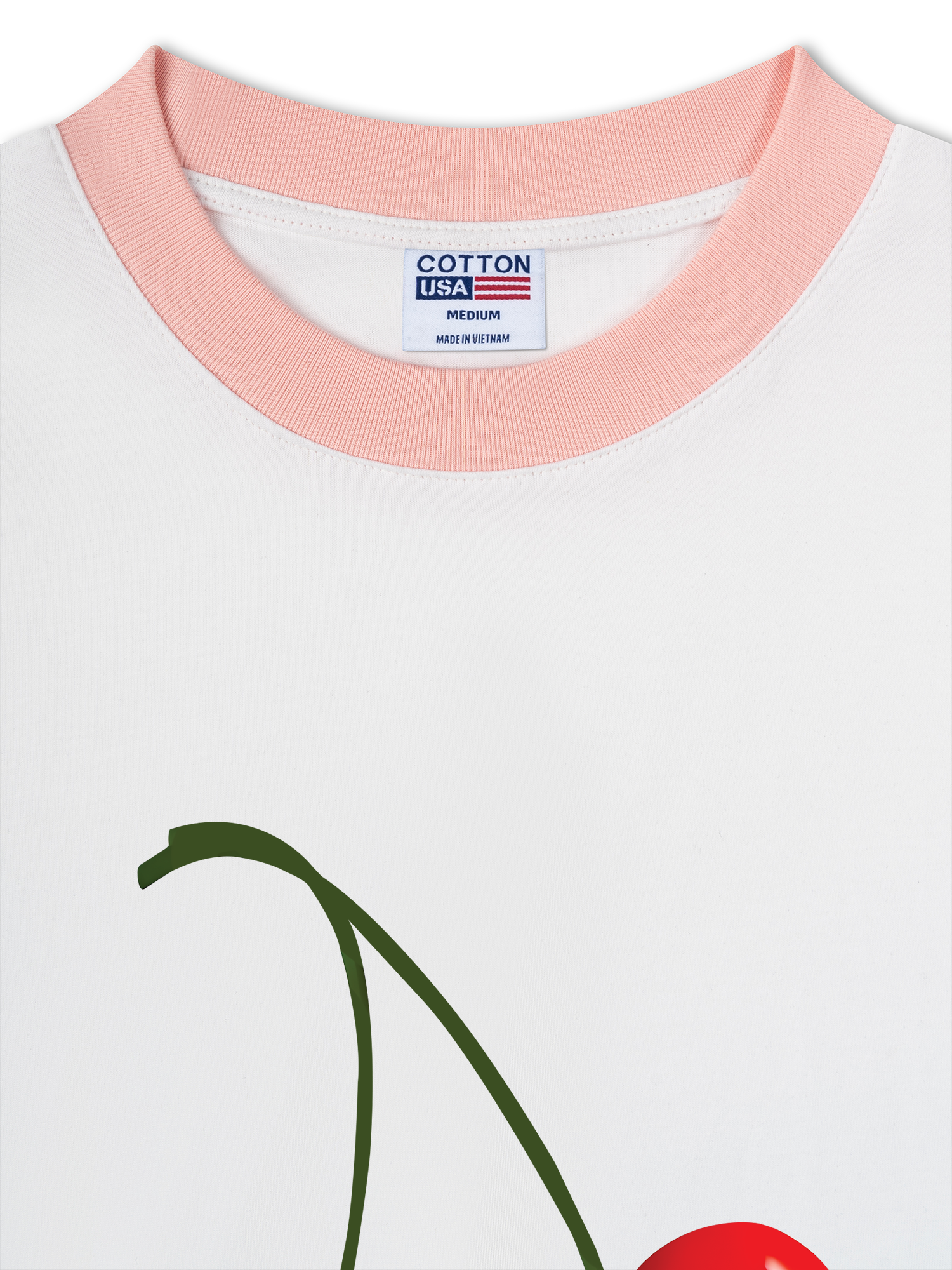 Áo Thun Ringer Relaxed Fit Cherry Celiac