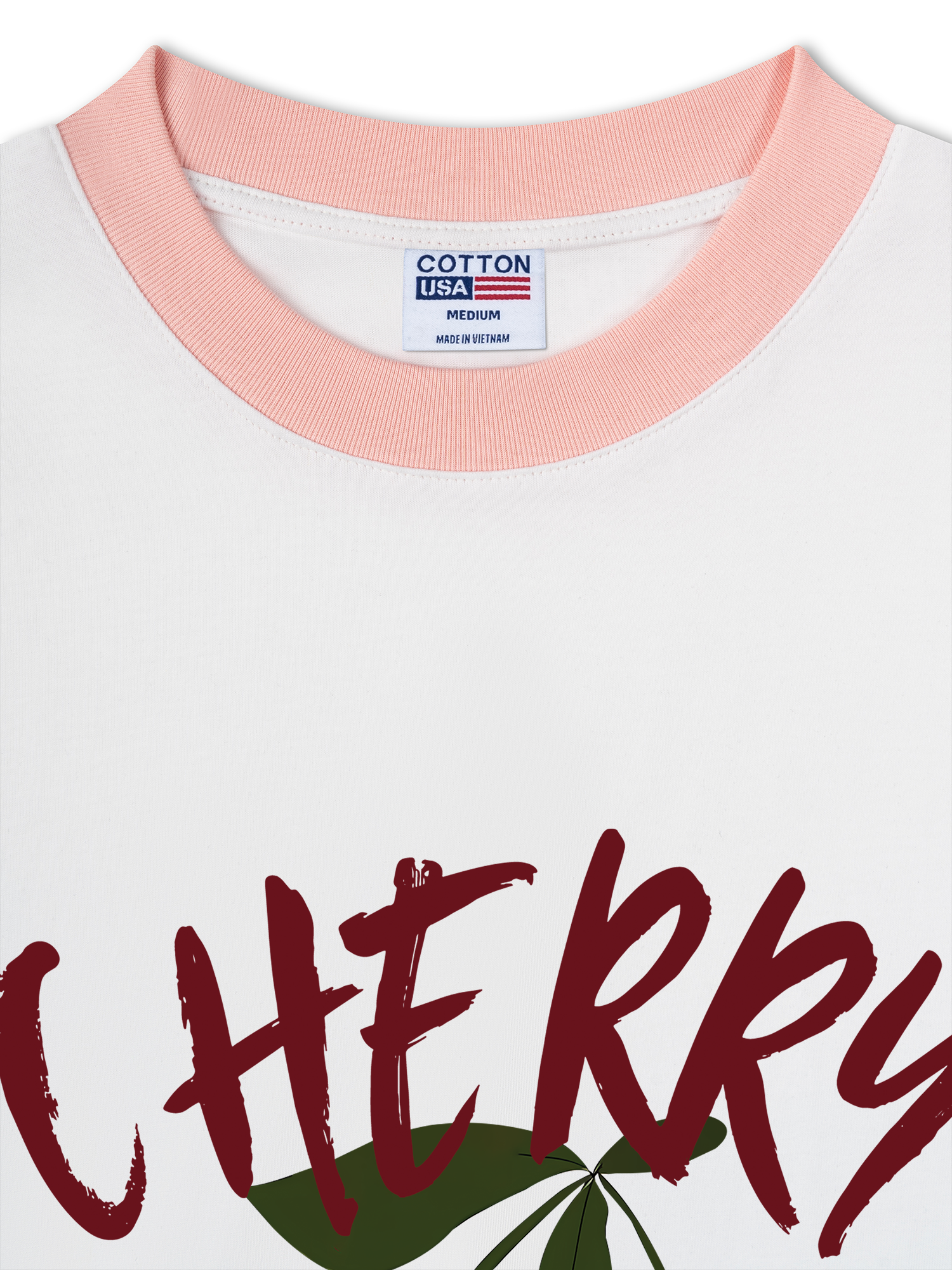 Áo Thun Ringer Relaxed Fit Cherry Cute