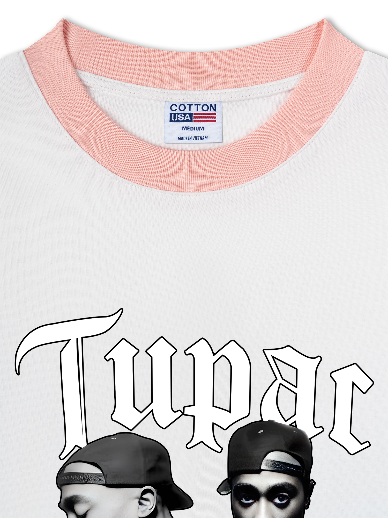 Áo Thun Ringer Relaxed Fit Rapper Tuppac All Eyes OIn Me