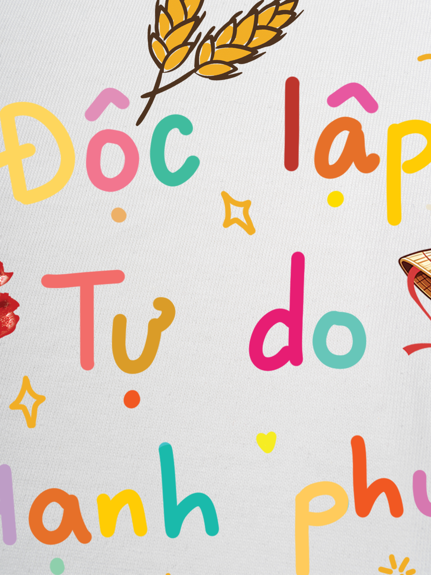 Áo Thun Ringer Relaxed Fit Độc Lập - Tự Do - Hạnh Phúc