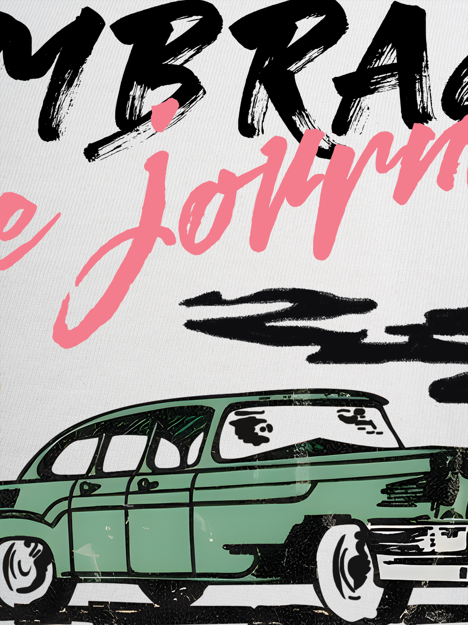 Áo Thun Ringer Relaxed Fit Classic Car Embrace