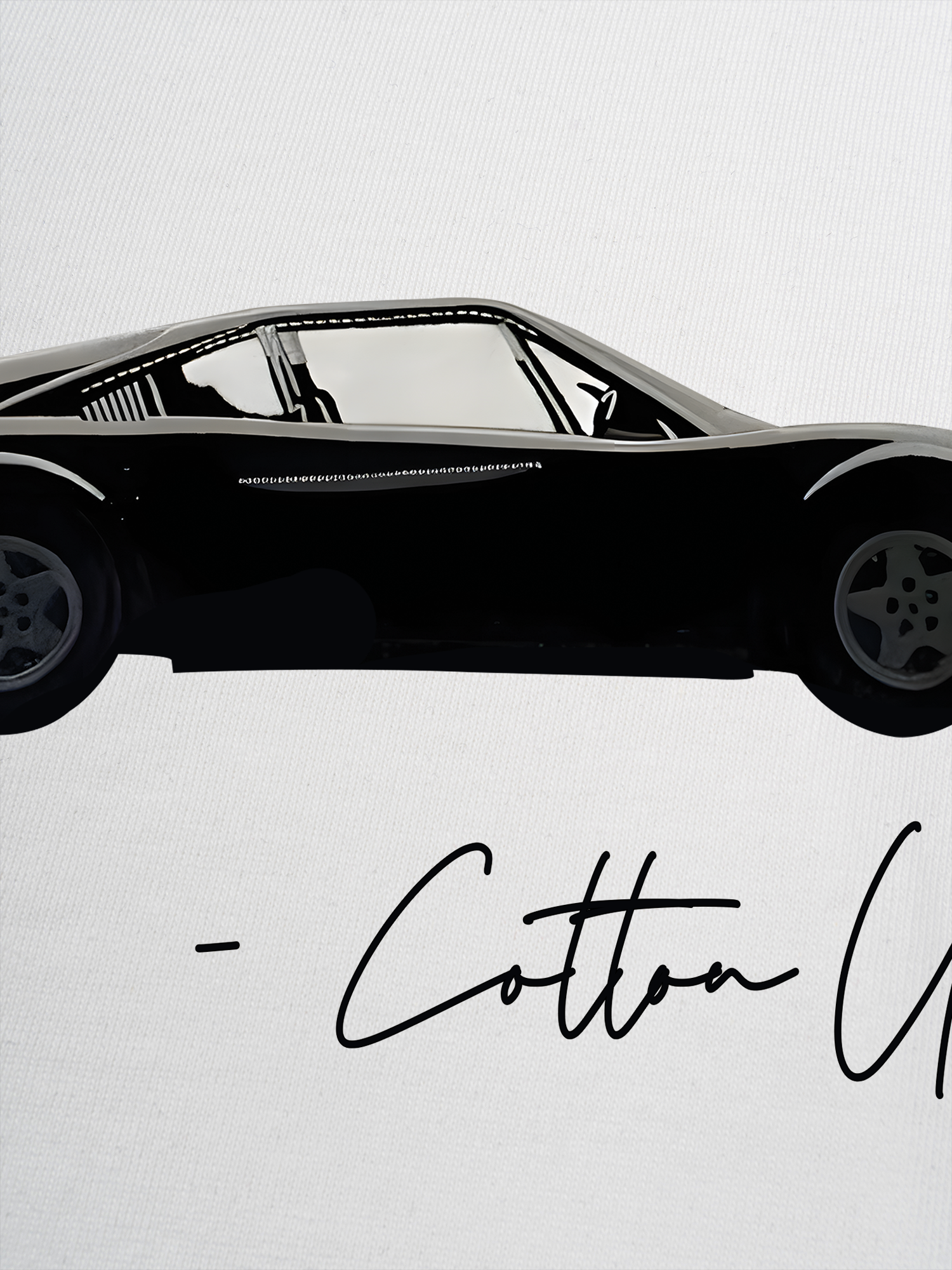 Áo Thun Ringer Relaxed Fit Classic Classic Car Black