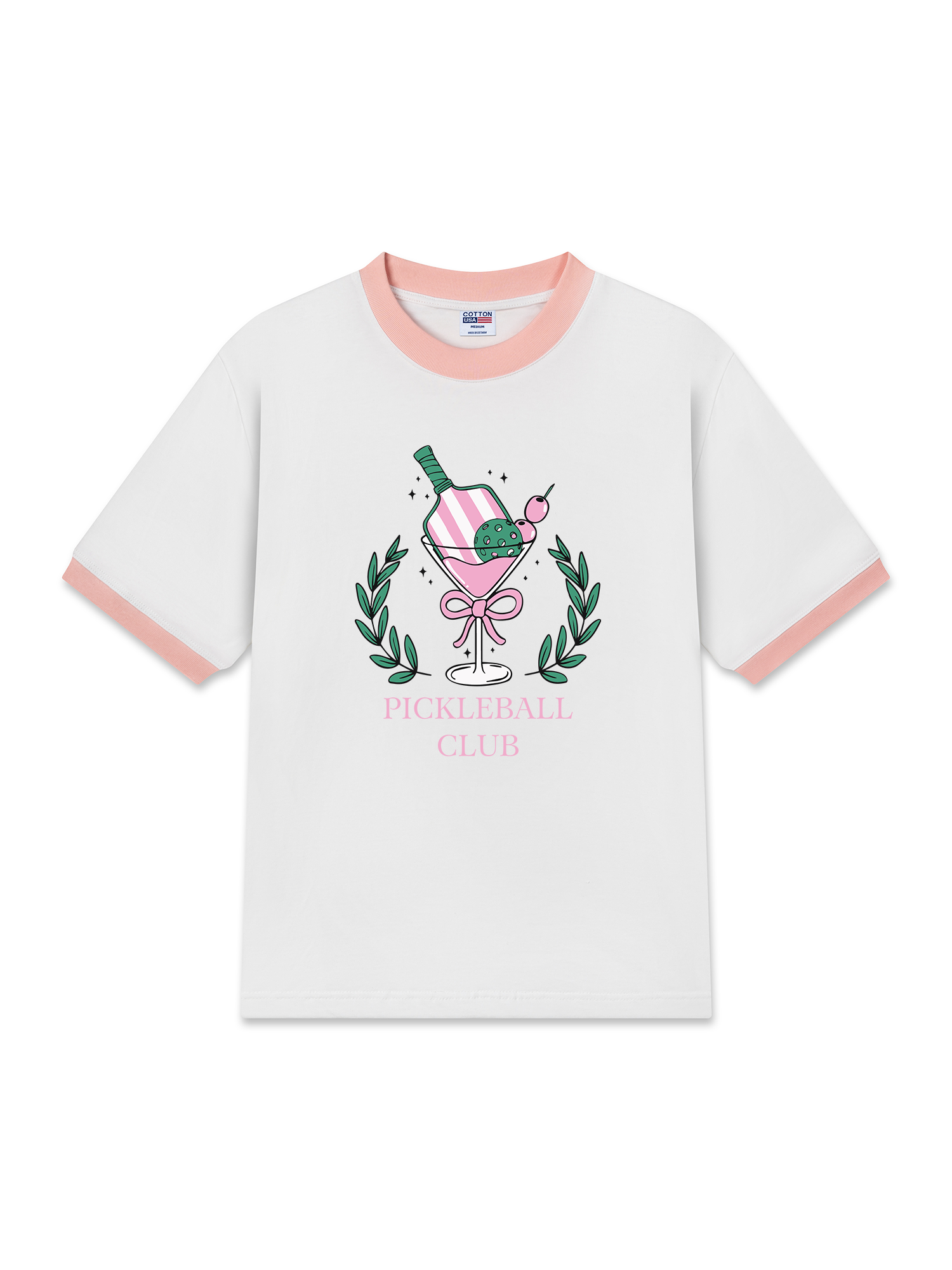 Áo Thun Ringer Relaxed Fit Pickleball Club