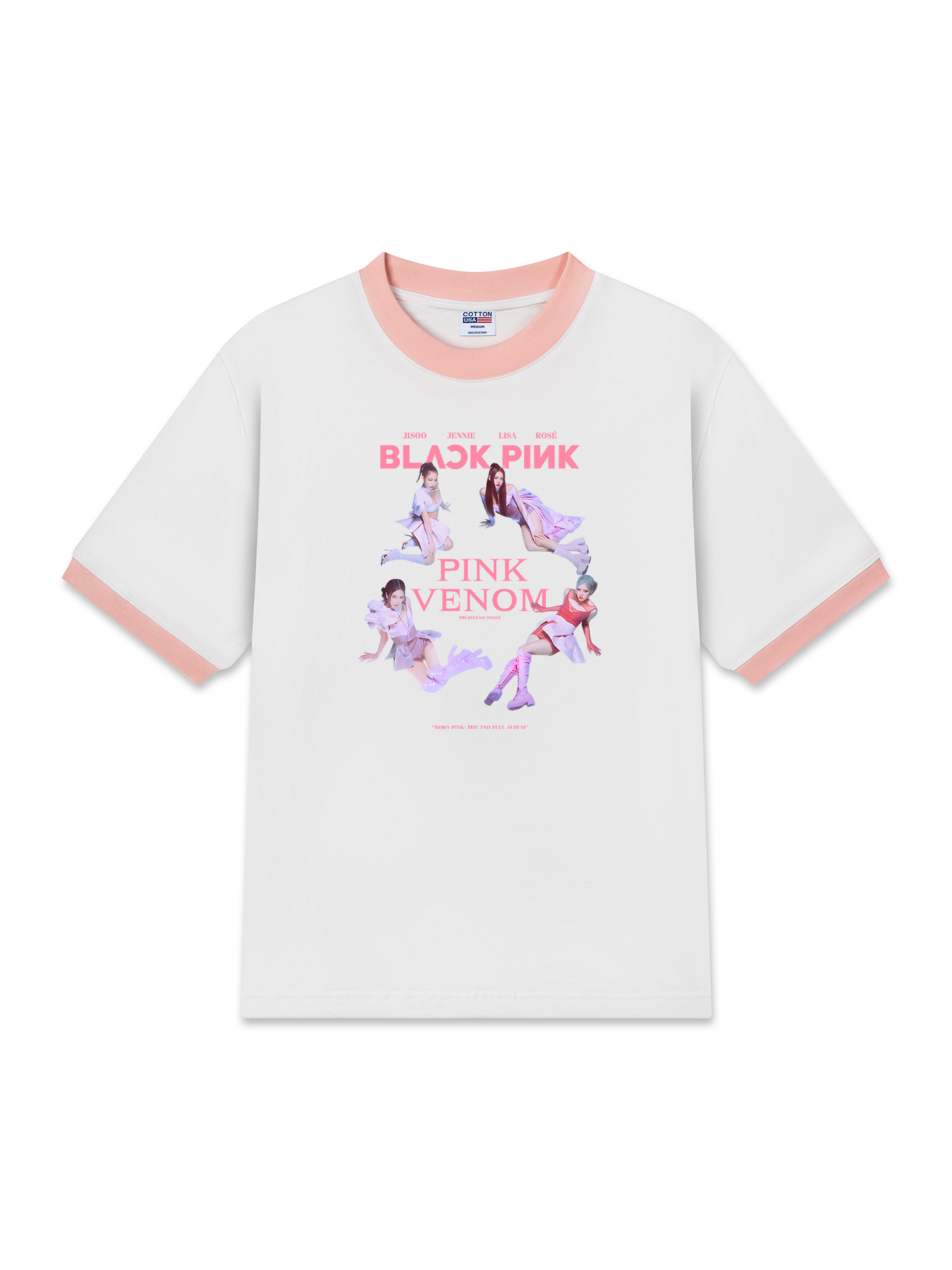 Áo Thun Ringer Relaxed Fit Idols Pink Venom