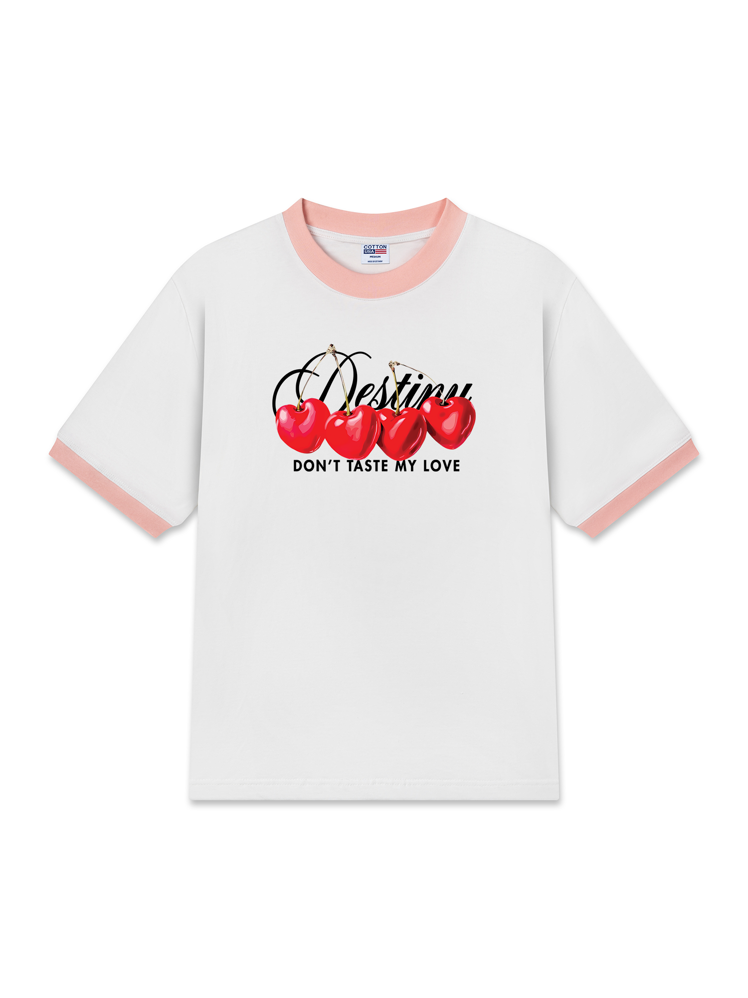 Áo Thun Ringer Relaxed Fit Cherry Destiny