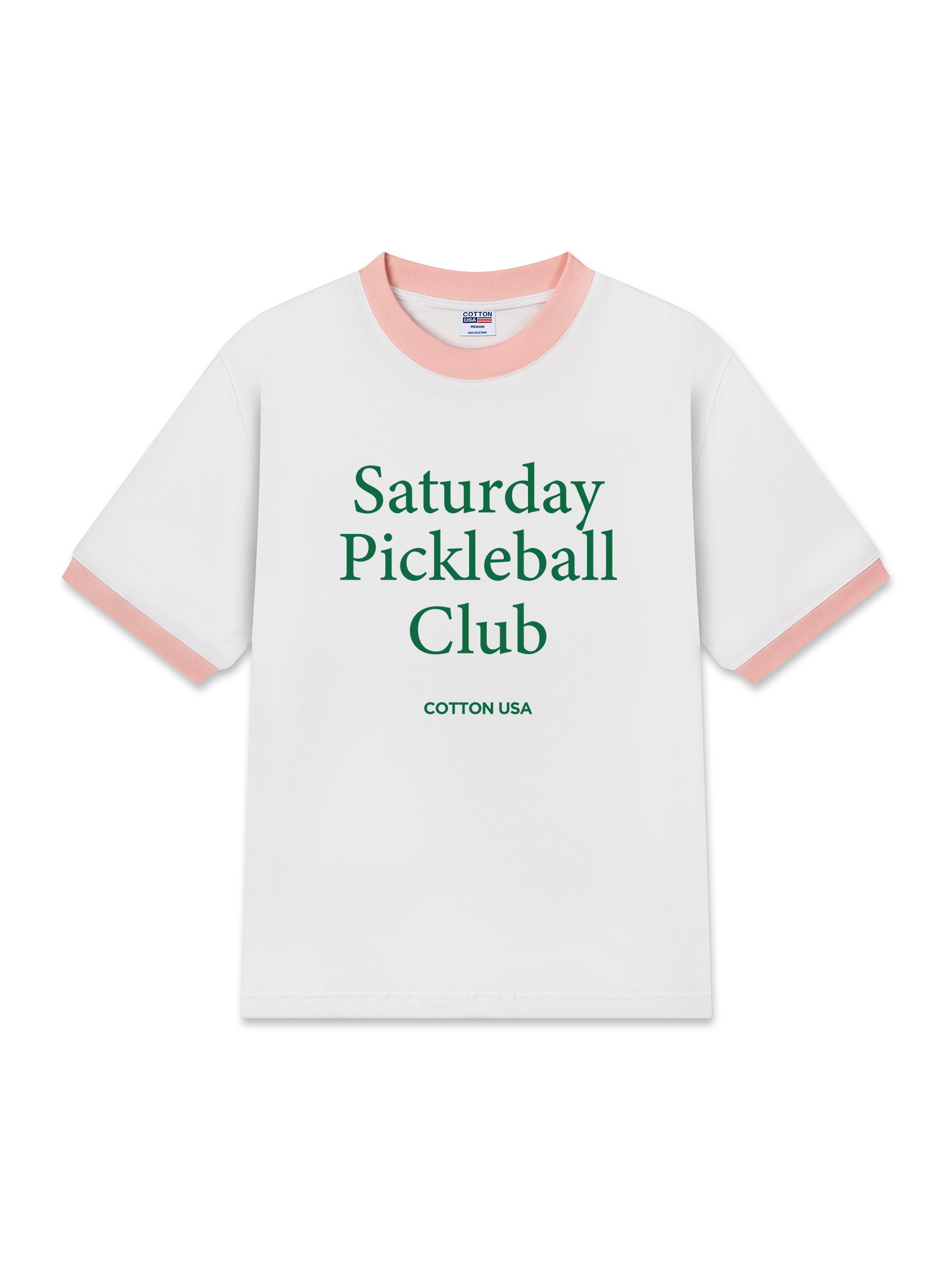 Áo Thun Ringer Relaxed Fit Saturday Pickleball Club