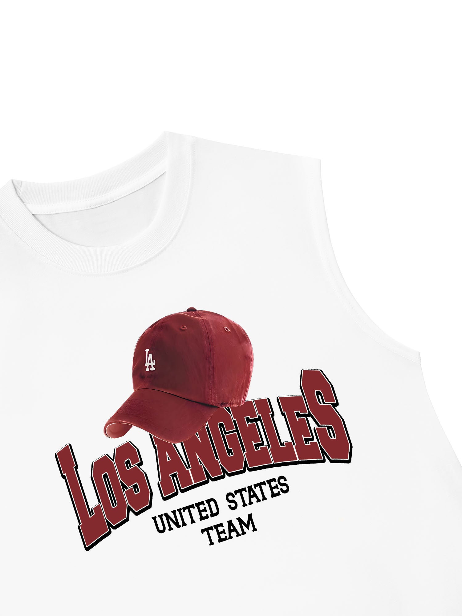 Áo Ba Lỗ Relaxed Fit USA Los Ageles