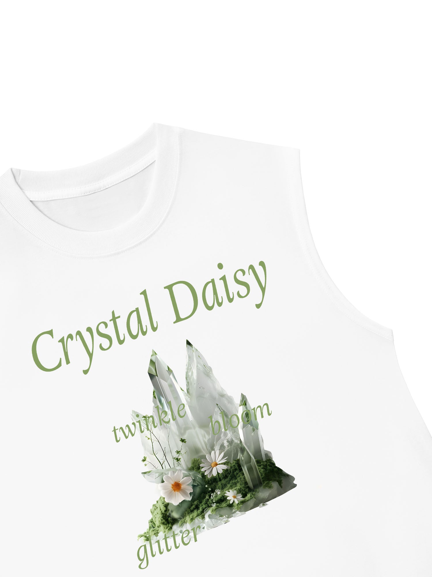 Áo Ba Lỗ Relaxed Fit Floral Crytsal Daisy