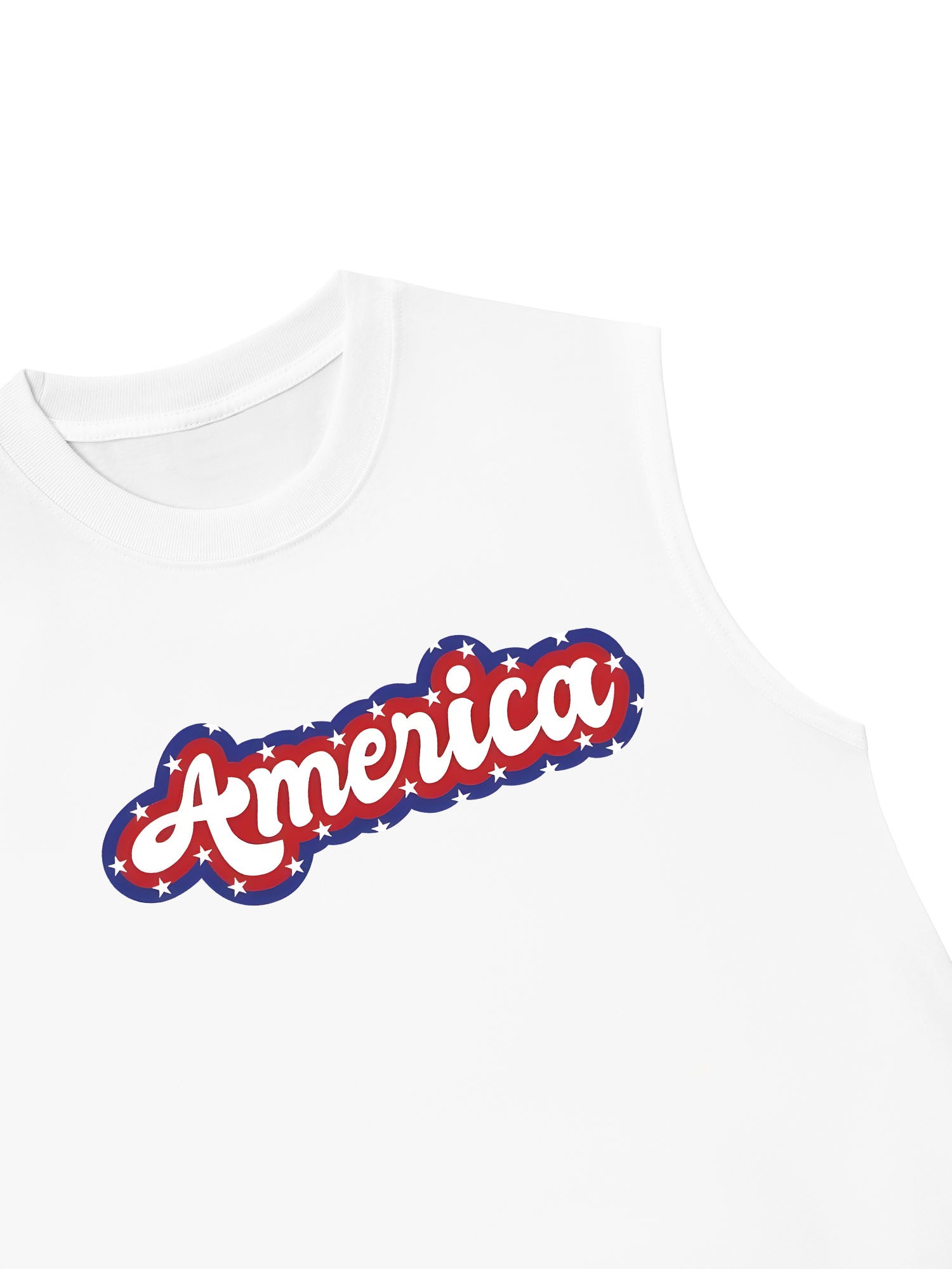 Áo Ba Lỗ Relaxed Fit USA Retro Flag America