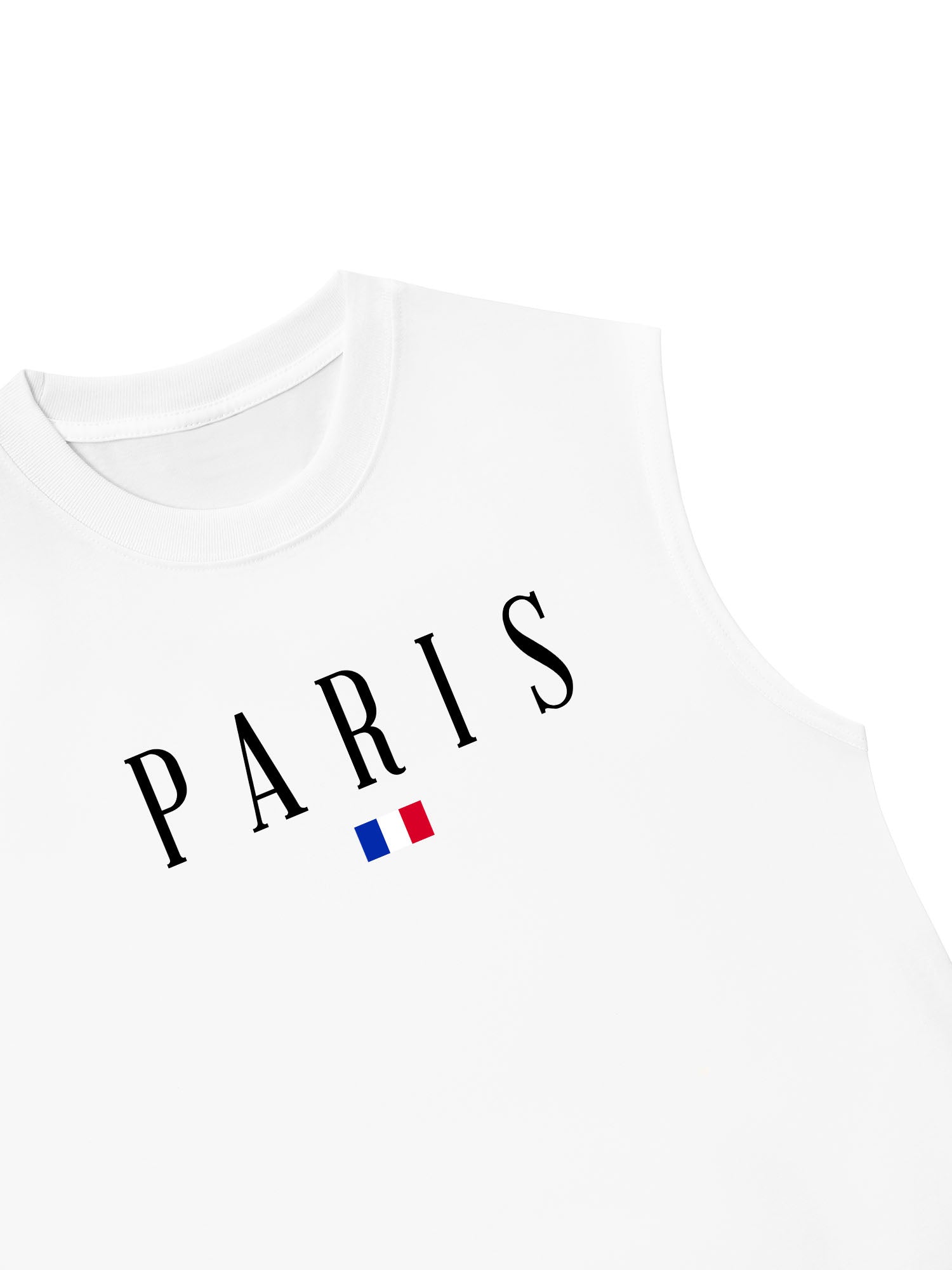 Áo Ba Lỗ Relaxed Fit Paris Minimalist