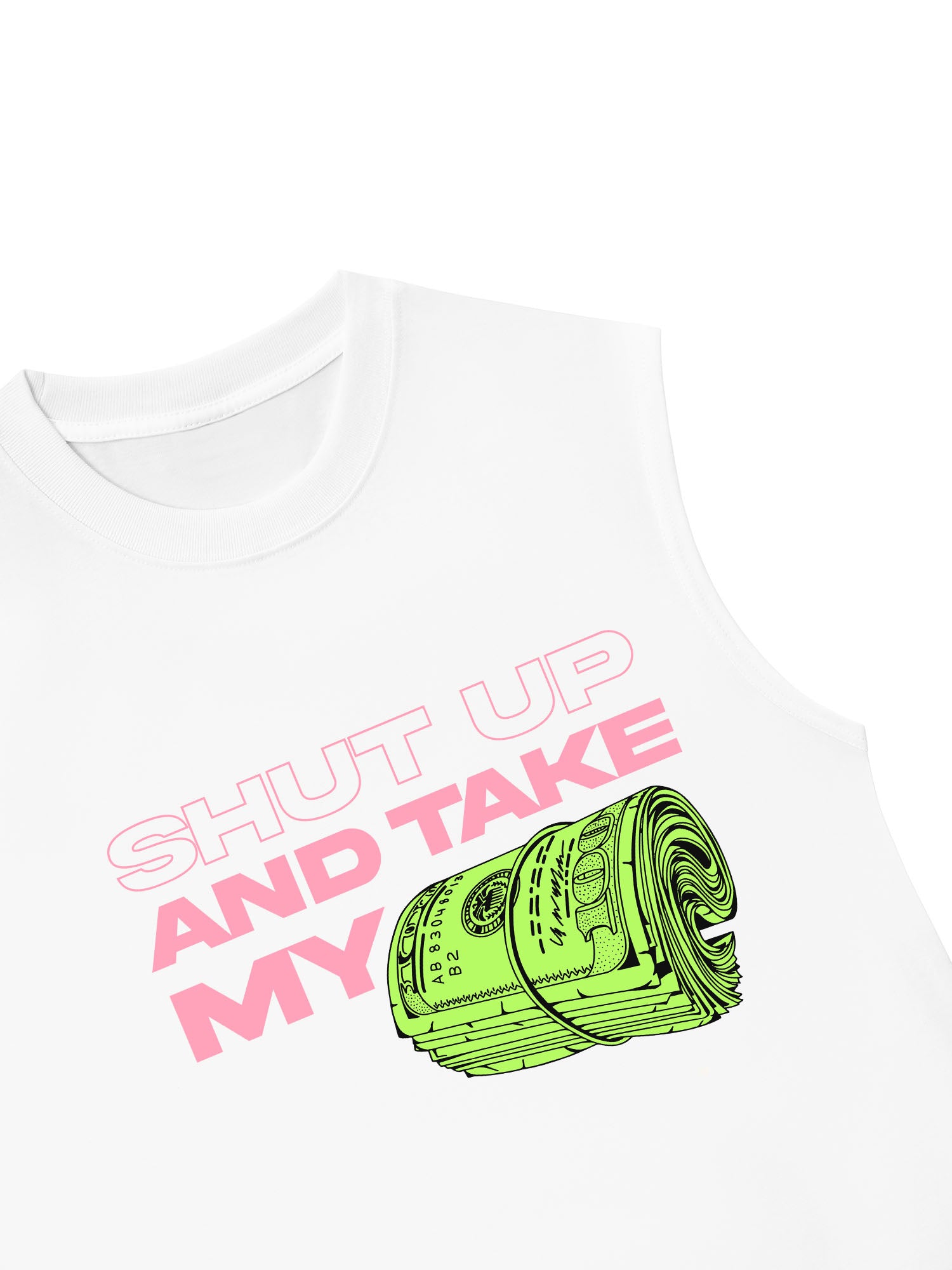 Áo Ba Lỗ Relaxed Fit Money Shut Up And Take My
