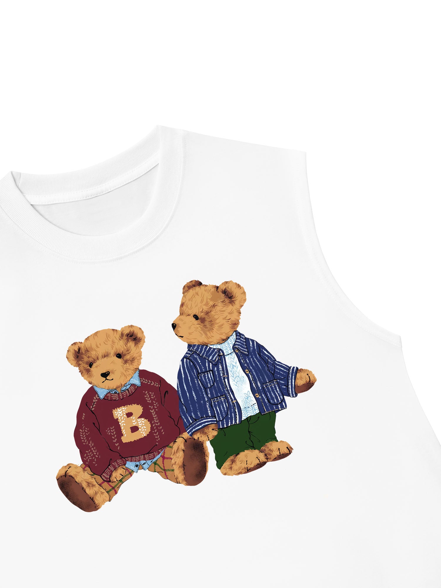 Áo Ba Lỗ Relaxed Fit Brown Bear