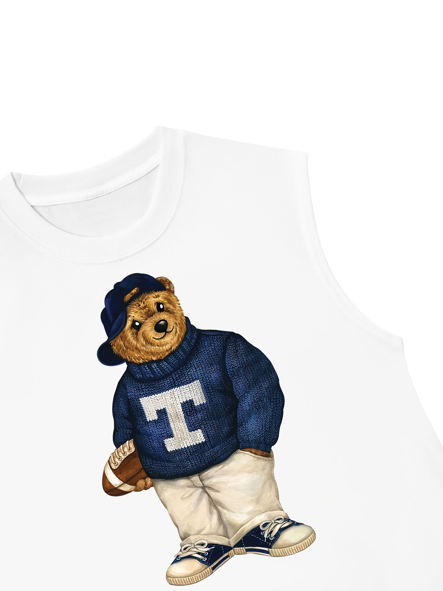 Áo Ba Lỗ Relaxed Fit Bear Two