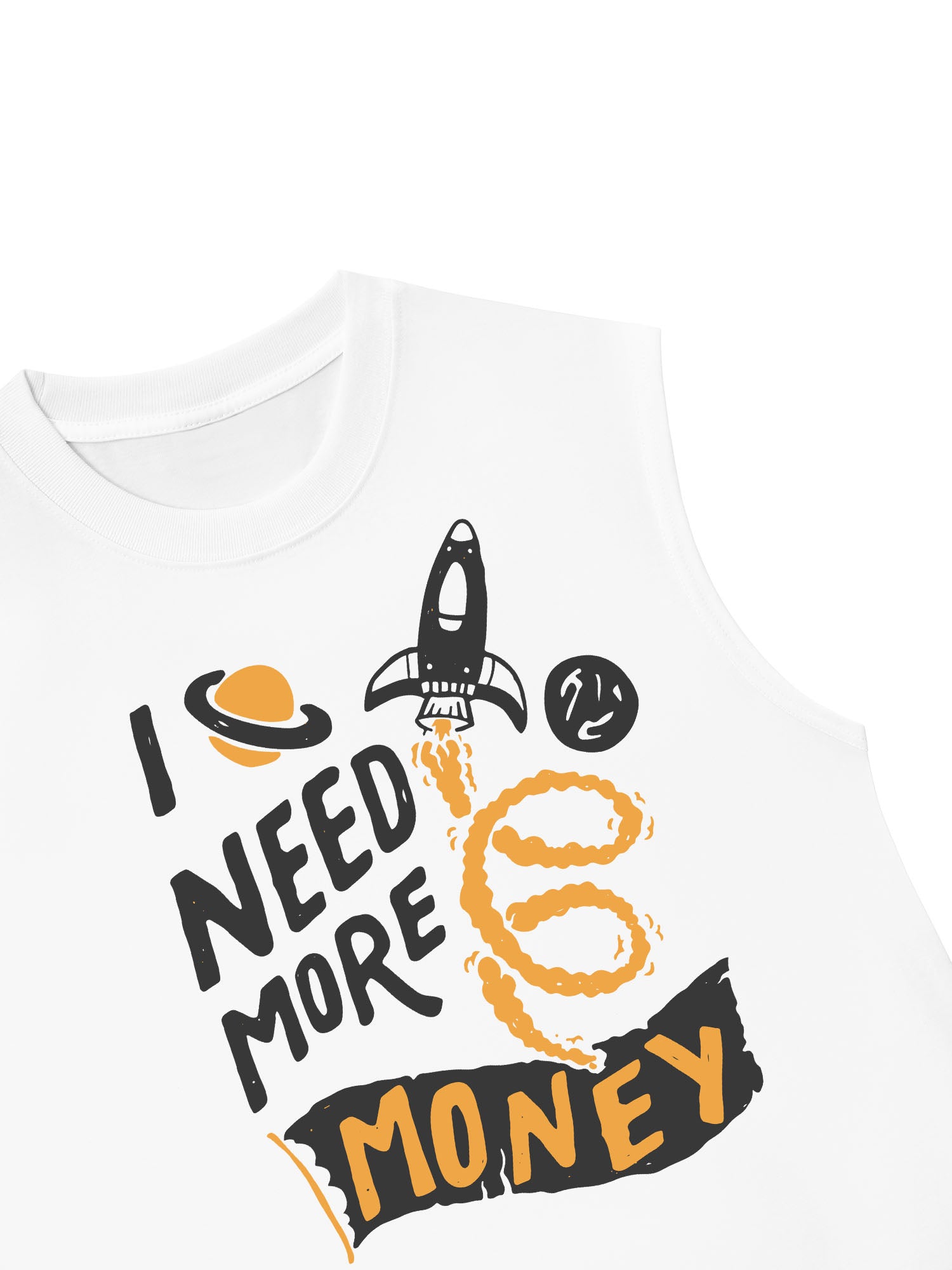 Áo Ba Lỗ Relaxed Fit Money I Need More