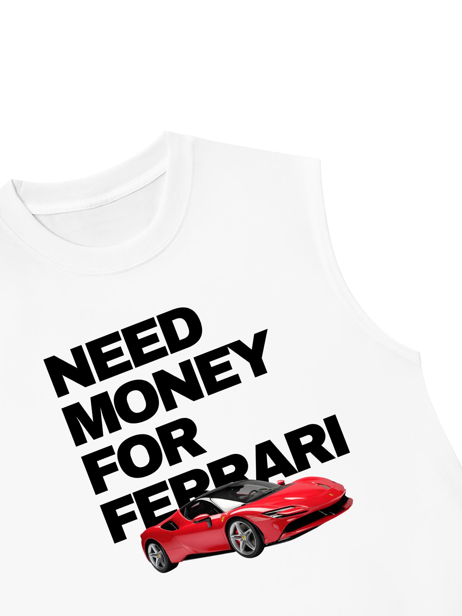 Áo Ba Lỗ Relaxed Fit Ferrari Need Money For Classic