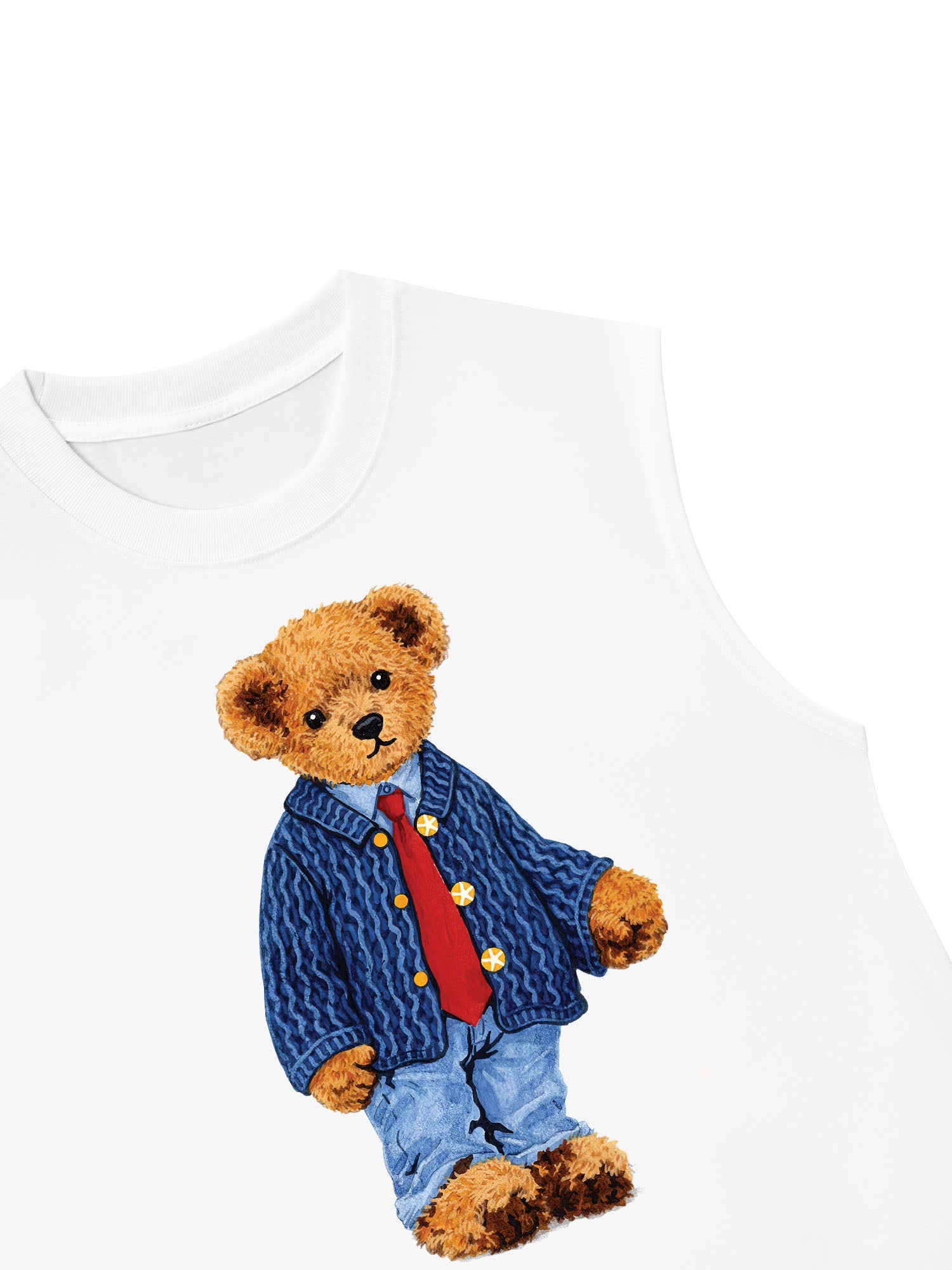 Áo Ba Lỗ Relaxed Fit Soft Boy Bear