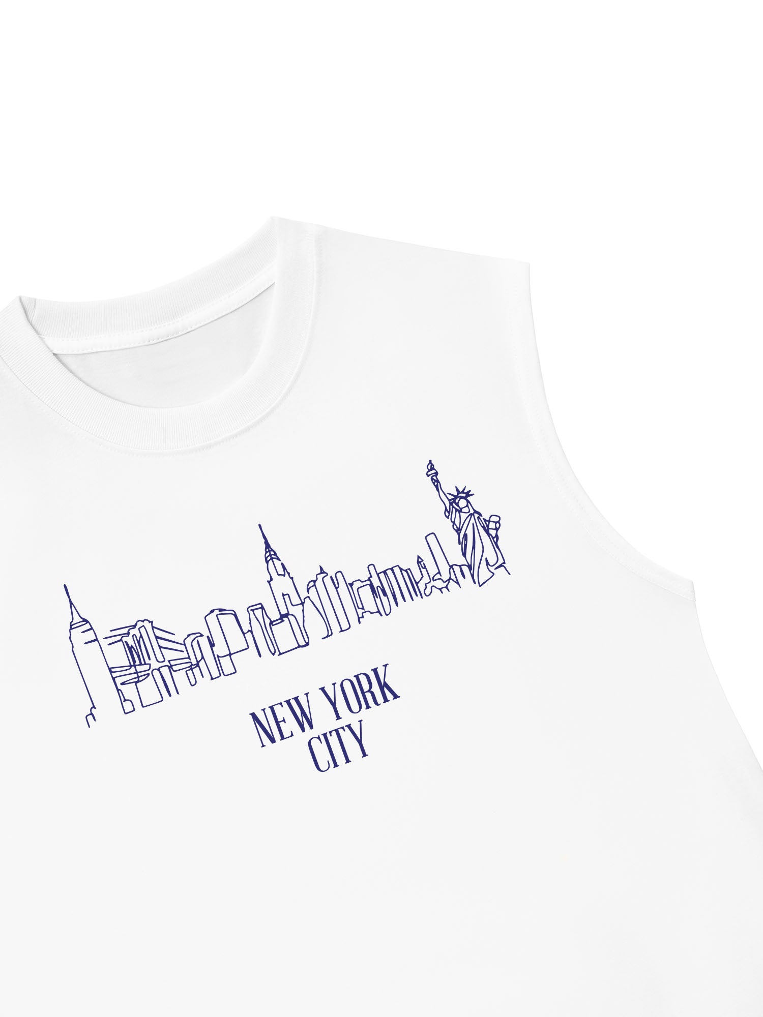 Áo Ba Lỗ Relaxed Fit New York Minimalist