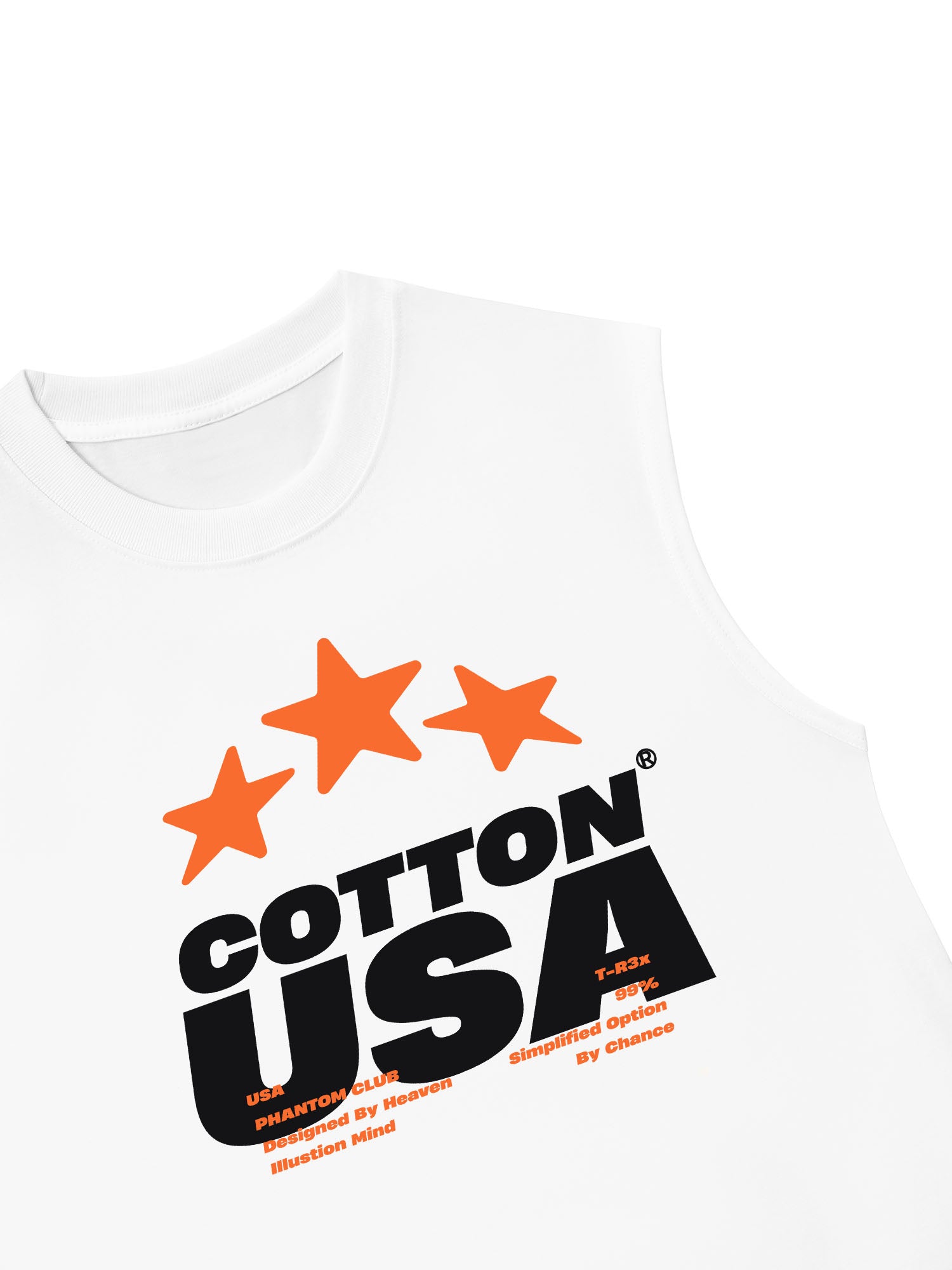 Áo Ba Lỗ Relaxed Fit USA Fliction Star