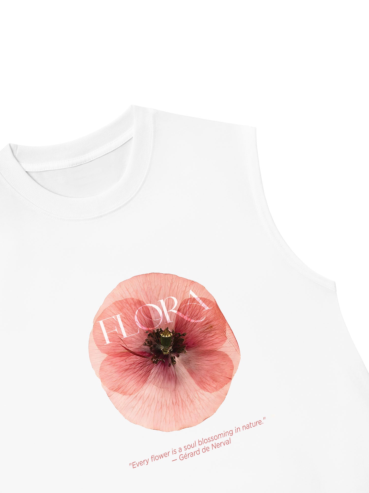 Áo Ba Lỗ Relaxed Fit Floral Quote