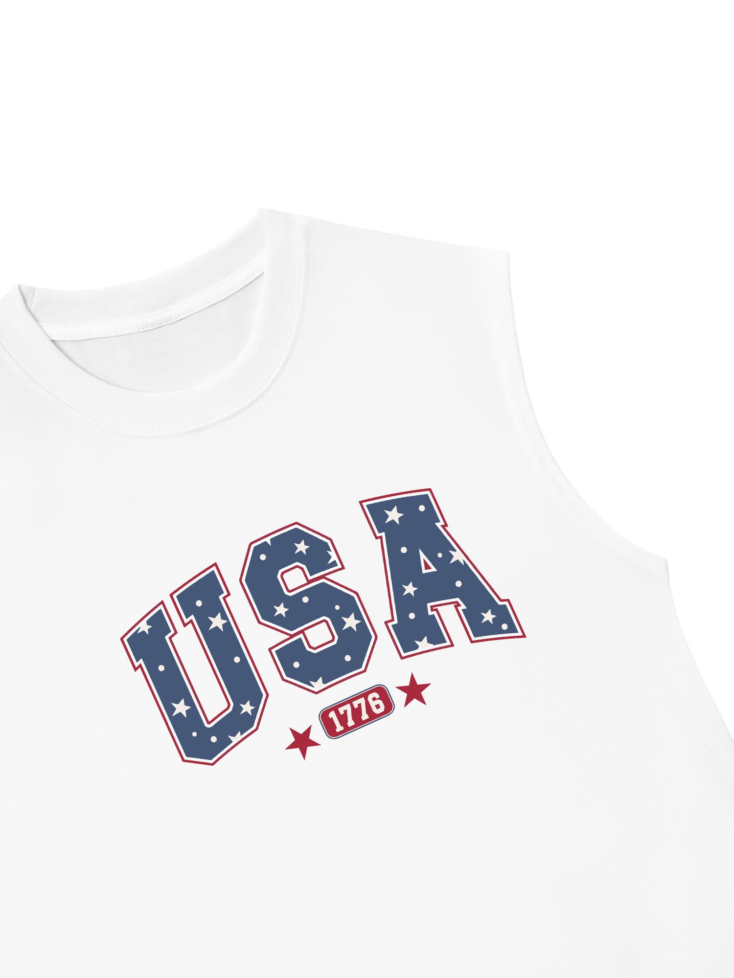 Áo Ba Lỗ Relaxed Fit USA Retro Star